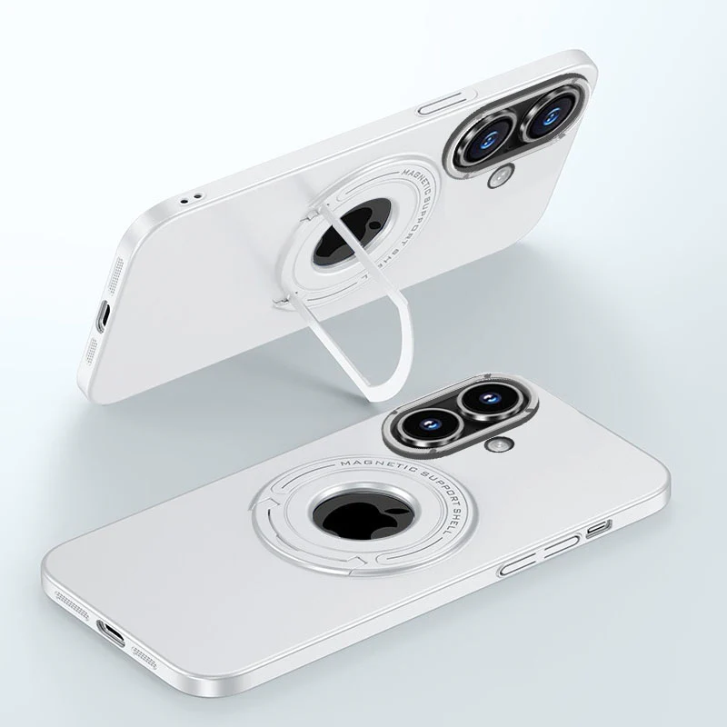 LuxuryKase Premium Magnetic Support Shell Case with Built-in Kickstand for iPhone - Image 37
