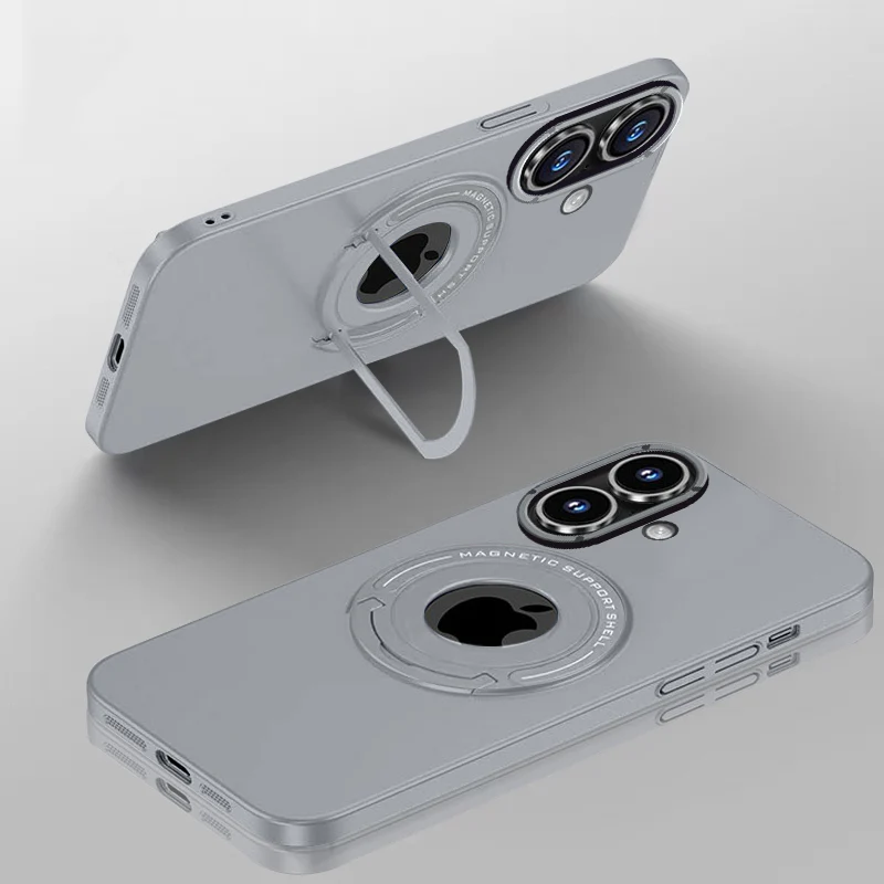LuxuryKase Premium Magnetic Support Shell Case with Built-in Kickstand for iPhone - Image 38