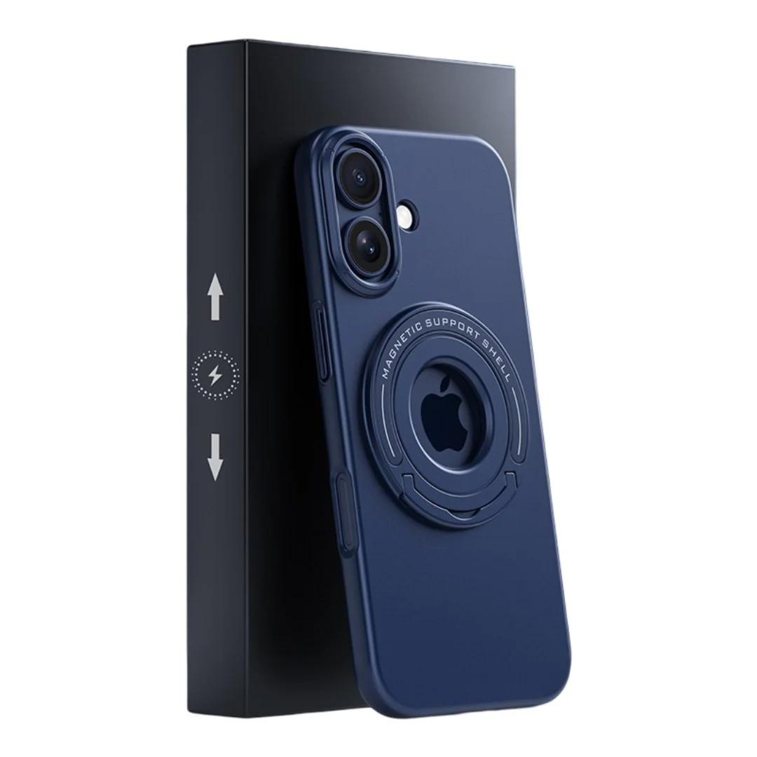 LuxuryKase Premium Magnetic Support Shell Case with Built-in Kickstand for iPhone - Image 40