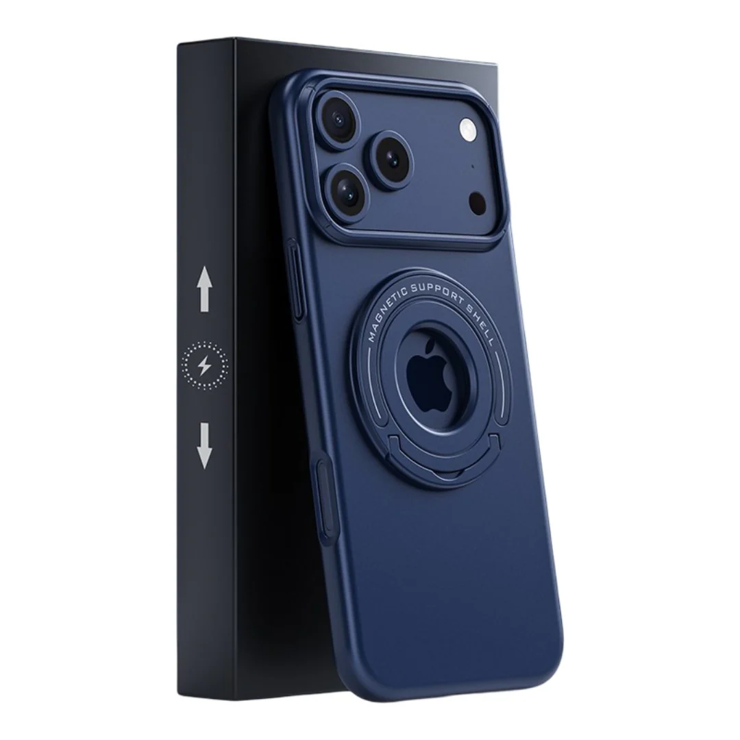 LuxuryKase Premium Magnetic Support Shell Case with Built-in Kickstand for iPhone - Image 45