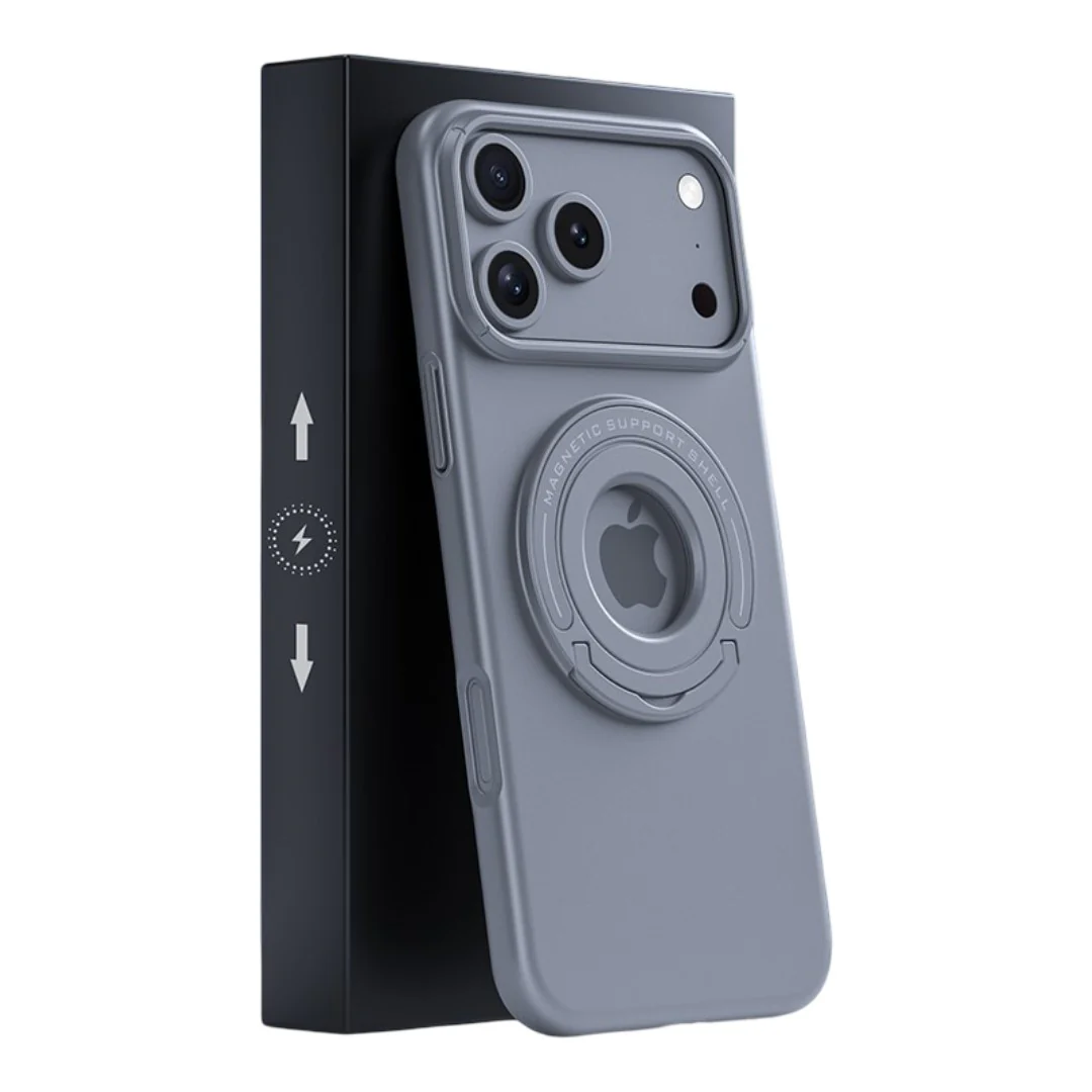 LuxuryKase Premium Magnetic Support Shell Case with Built-in Kickstand for iPhone - Image 46