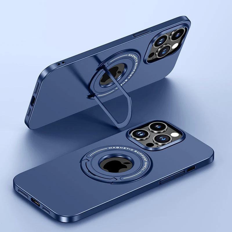 LuxuryKase Premium Magnetic Support Shell Case with Built-in Kickstand for iPhone - Image 6