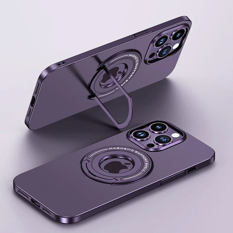 LuxuryKase Premium Magnetic Support Shell Case with Built-in Kickstand for iPhone - Image 7