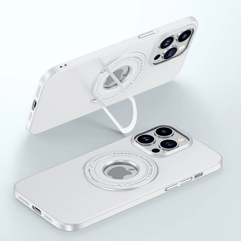 LuxuryKase Premium Magnetic Support Shell Case with Built-in Kickstand for iPhone - Image 8
