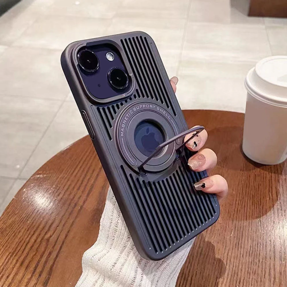 LuxuryKase New Cooling Technology Heat Dissipation Breathable Holder Case Cover for iPhone 11 12 13 14 15 Plus Pro Max - Image 10