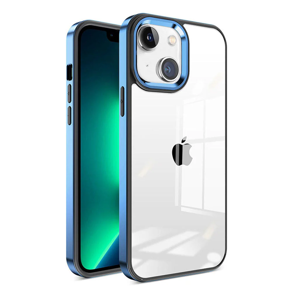 LuxuryKase New Skin 3 in 1 Transparent Plating Shockproof Case Cover For Iphone - Image 14