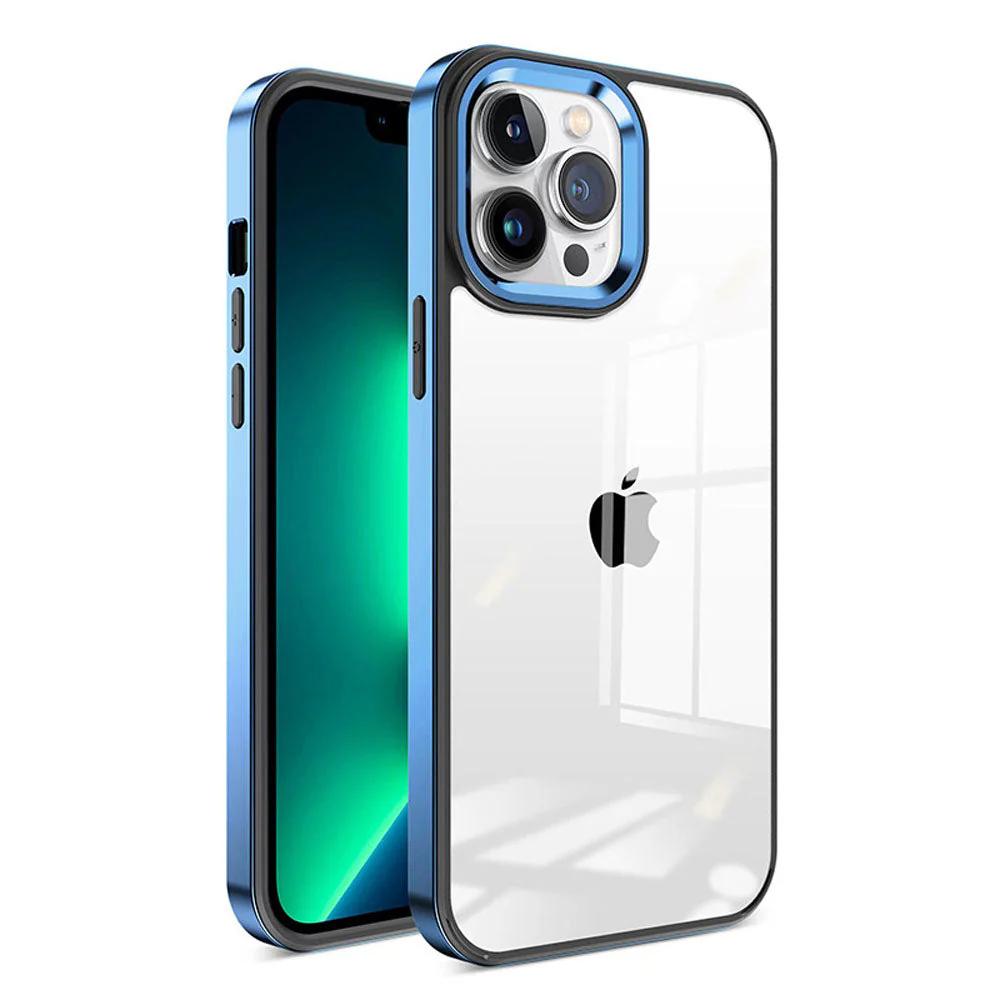 LuxuryKase New Skin 3 in 1 Transparent Plating Shockproof Case Cover For Iphone - Image 15