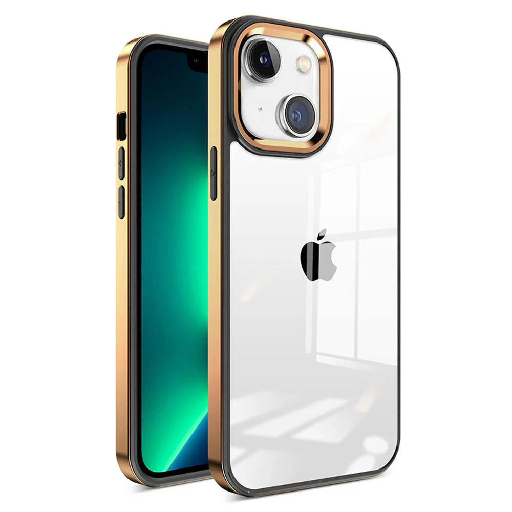 LuxuryKase New Skin 3 in 1 Transparent Plating Shockproof Case Cover For Iphone - Image 16
