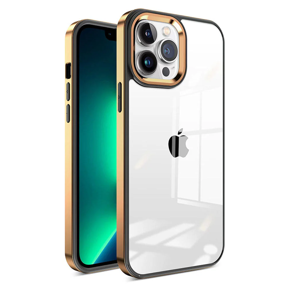 LuxuryKase New Skin 3 in 1 Transparent Plating Shockproof Case Cover For Iphone - Image 17