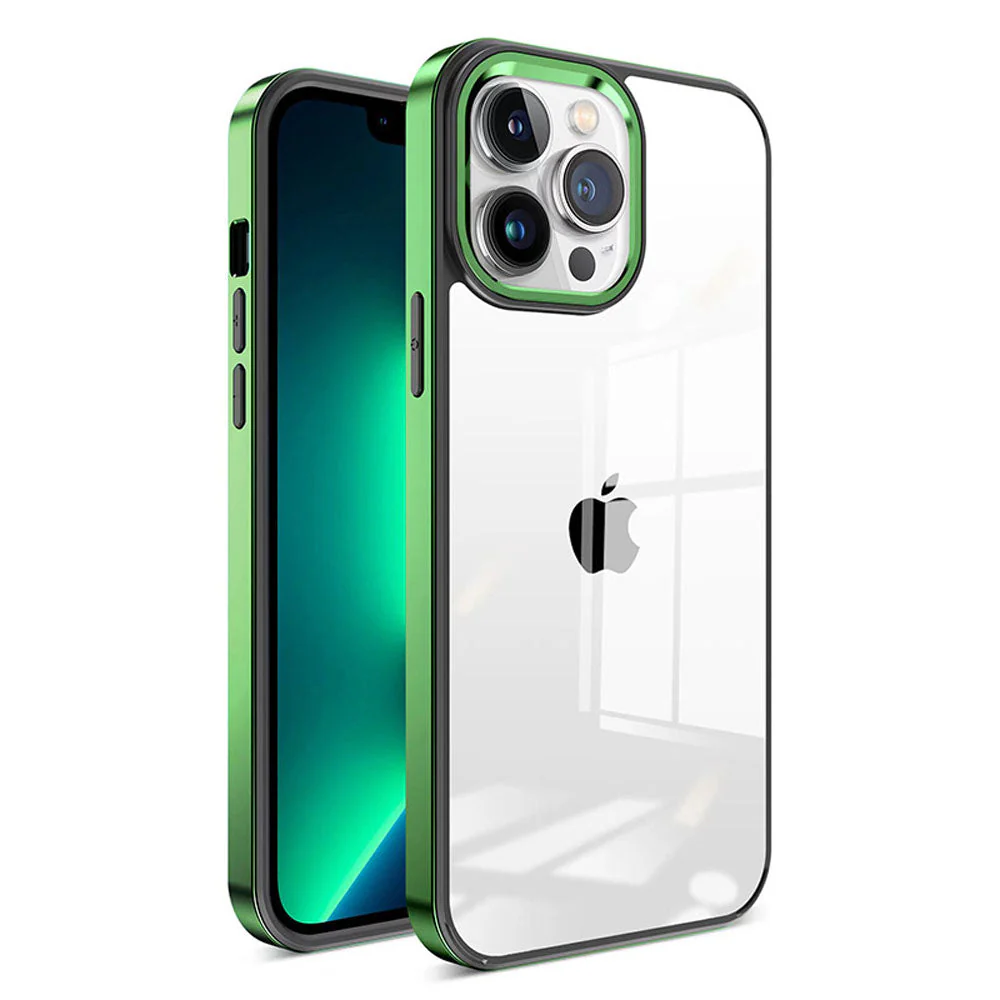 LuxuryKase New Skin 3 in 1 Transparent Plating Shockproof Case Cover For Iphone - Image 19