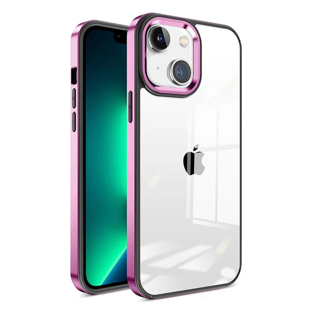 LuxuryKase New Skin 3 in 1 Transparent Plating Shockproof Case Cover For Iphone - Image 22