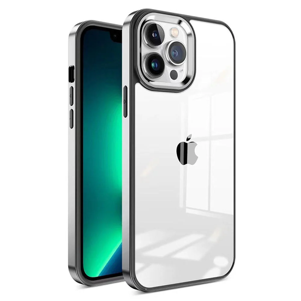 LuxuryKase New Skin 3 in 1 Transparent Plating Shockproof Case Cover For Iphone - Image 25
