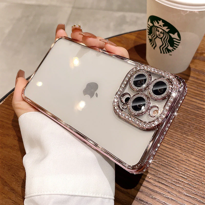 LuxuryKase Plating Glitter Diamond Transparent Shockproof Case For Iphone - Image 8