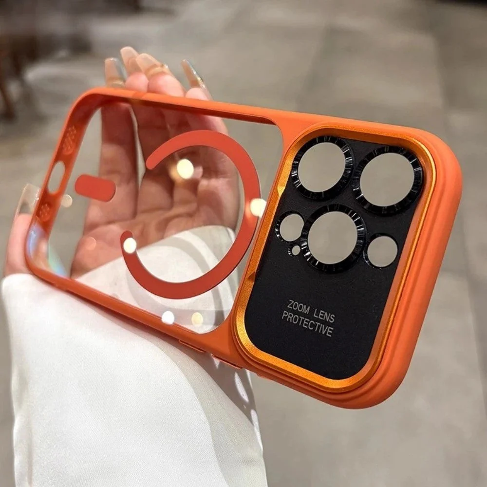 LuxuryKase Magnetic Clear Case | Mag-Safe Compatible | Slim Protective Cover | Shockproof Bumper | Anti Yellow Transparent Back | Camera Guard Design For iPhone - Image 15
