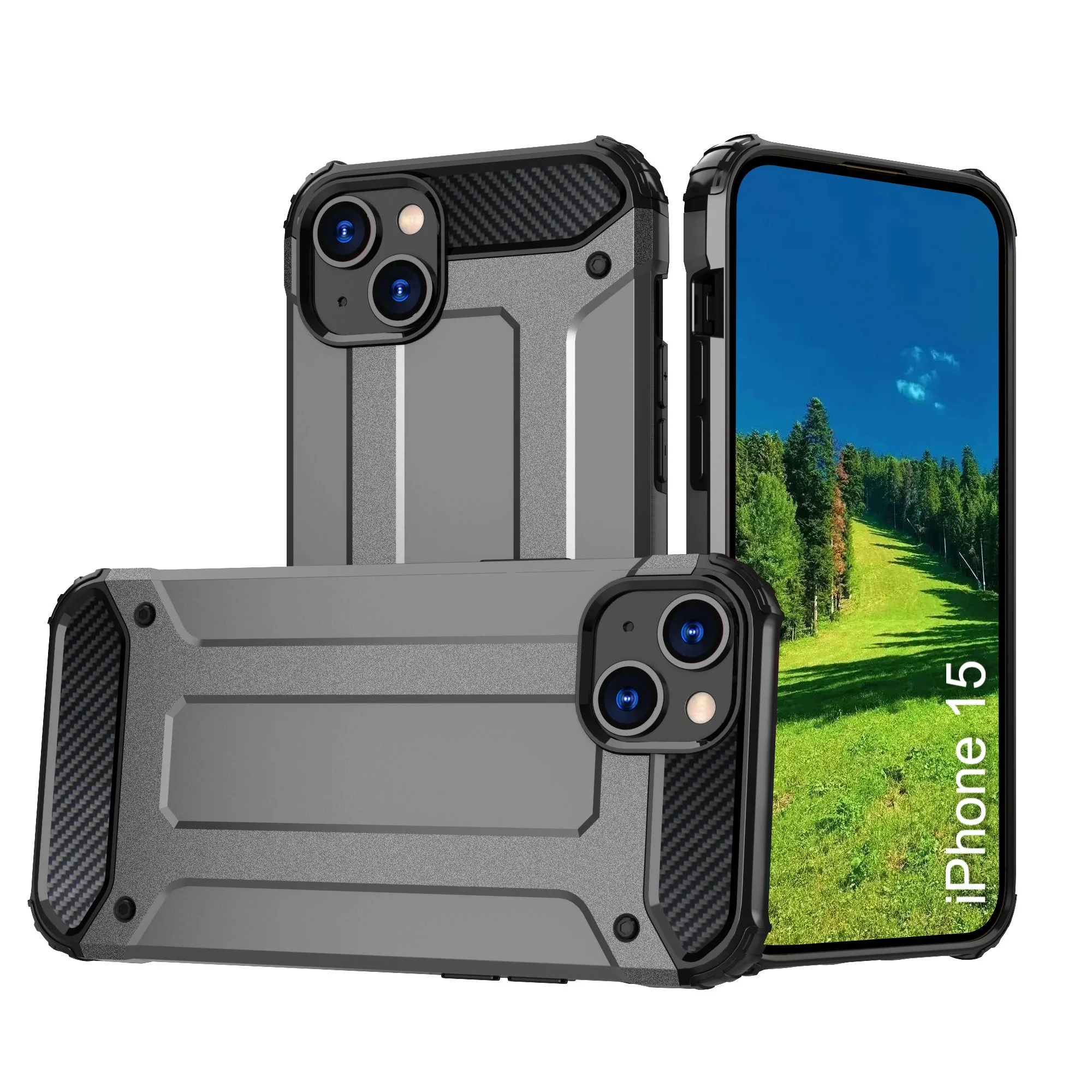 LuxuryKase Rugged TPU+PC Armor Case | Impact-Resistant Design | Anti-Drop Protection | Raised Edges & Precise Cutouts | Heavy Duty Protective Cover - Image 10