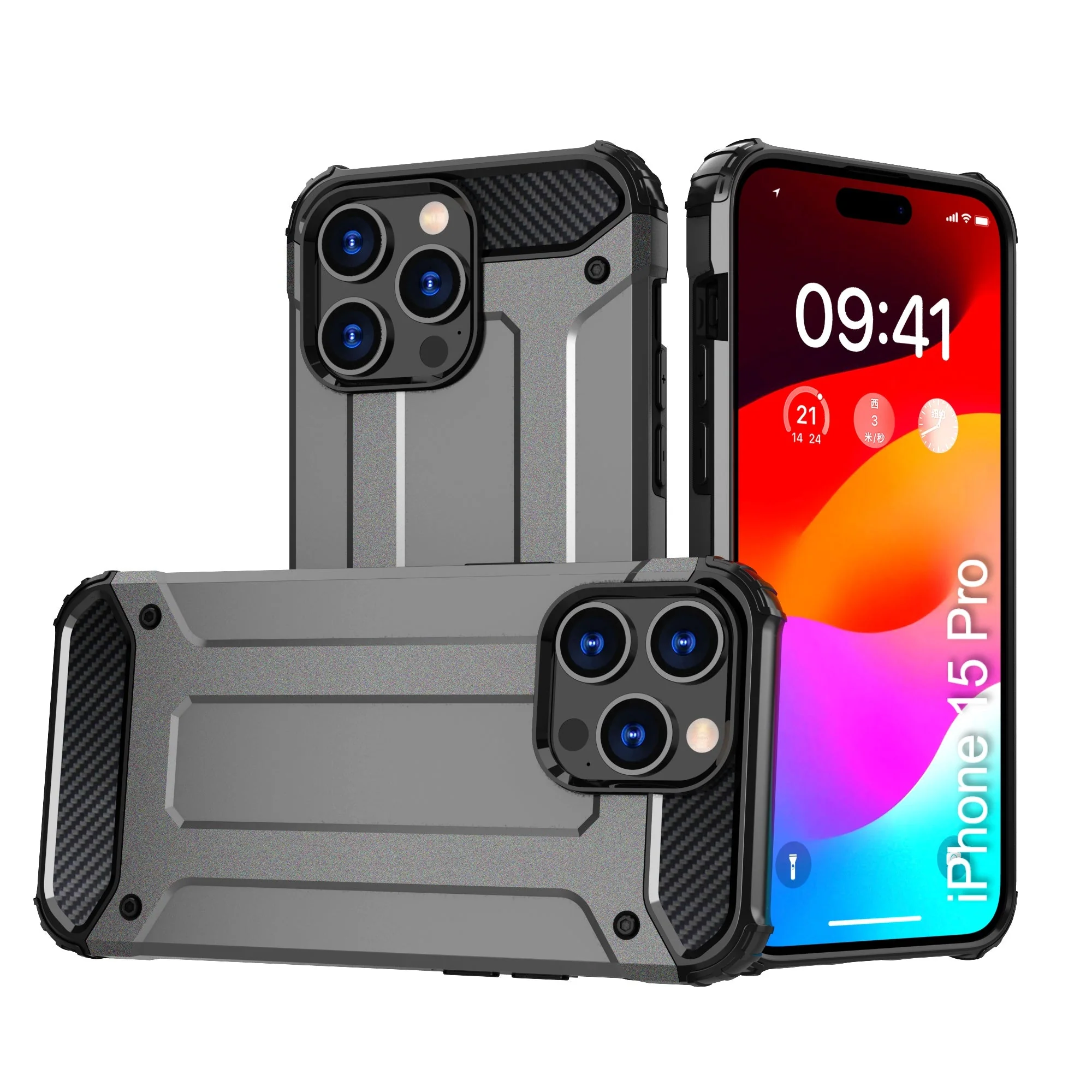 LuxuryKase Rugged TPU+PC Armor Case | Impact-Resistant Design | Anti-Drop Protection | Raised Edges & Precise Cutouts | Heavy Duty Protective Cover - Image 24