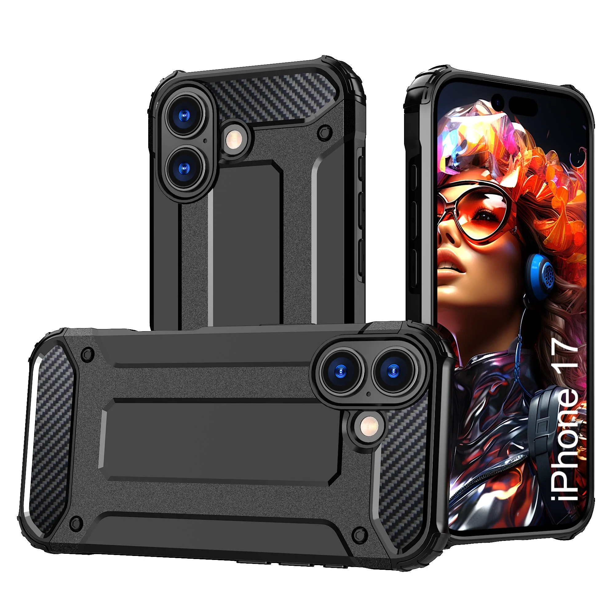 LuxuryKase Rugged TPU+PC Armor Case | Impact-Resistant Design | Anti-Drop Protection | Raised Edges & Precise Cutouts | Heavy Duty Protective Cover - Image 63