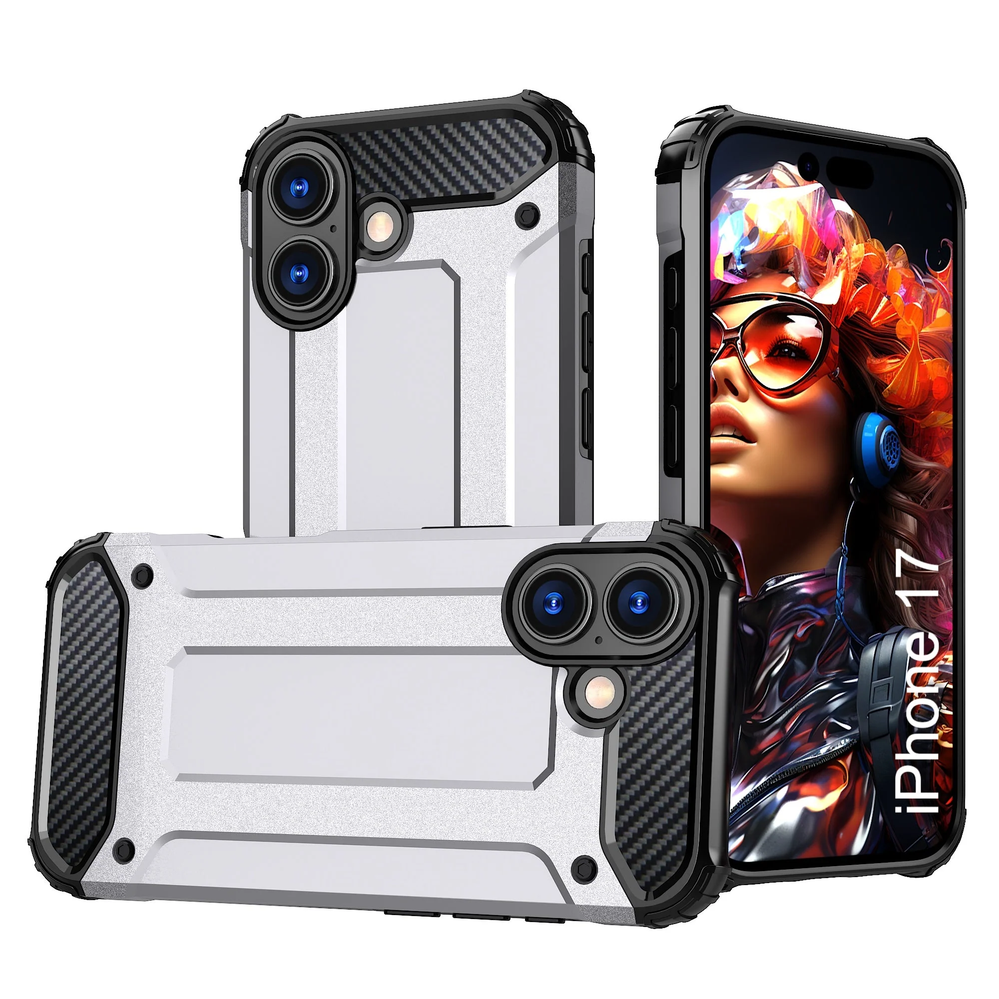 LuxuryKase Rugged TPU+PC Armor Case | Impact-Resistant Design | Anti-Drop Protection | Raised Edges & Precise Cutouts | Heavy Duty Protective Cover - Image 69