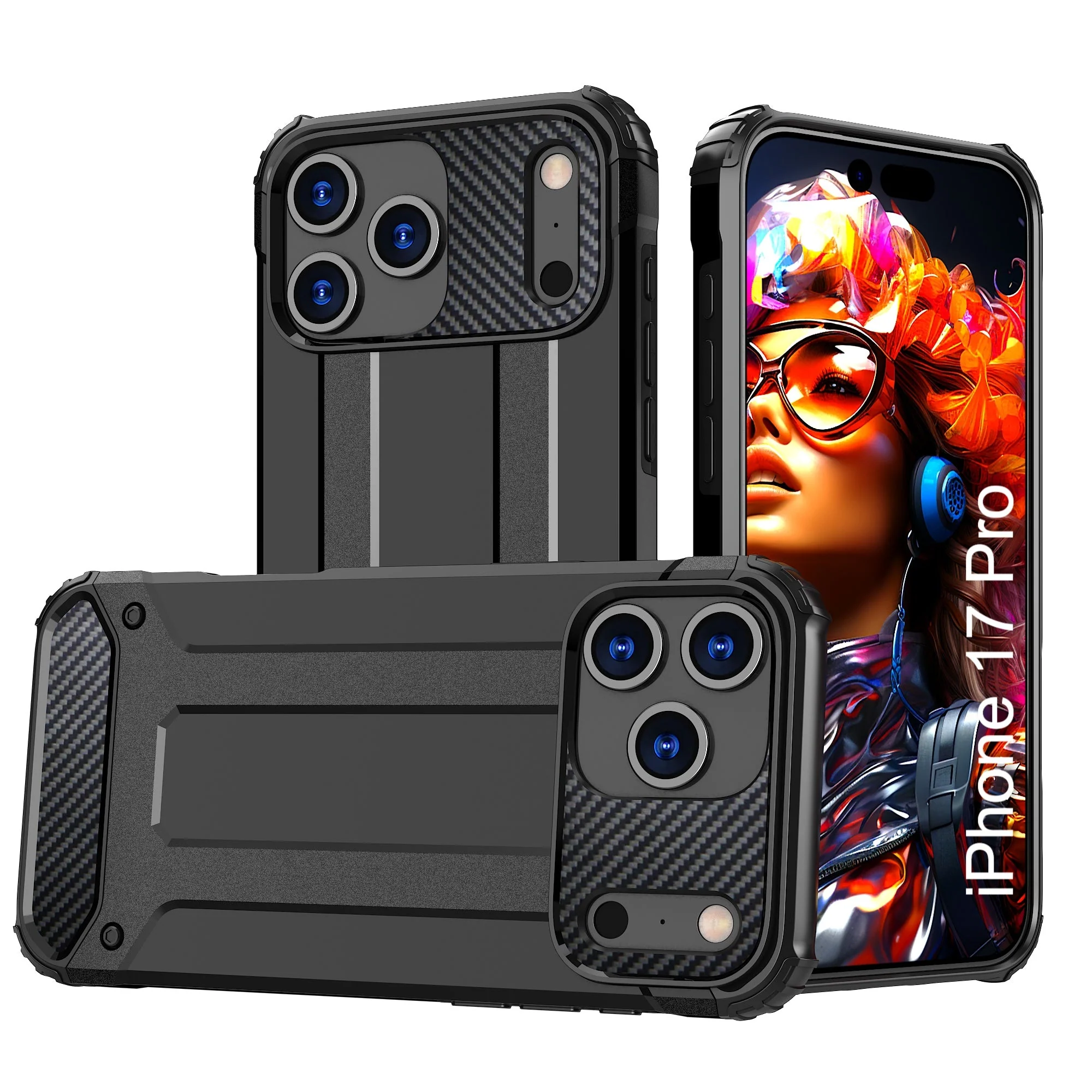 LuxuryKase Rugged TPU+PC Armor Case | Impact-Resistant Design | Anti-Drop Protection | Raised Edges & Precise Cutouts | Heavy Duty Protective Cover - Image 70