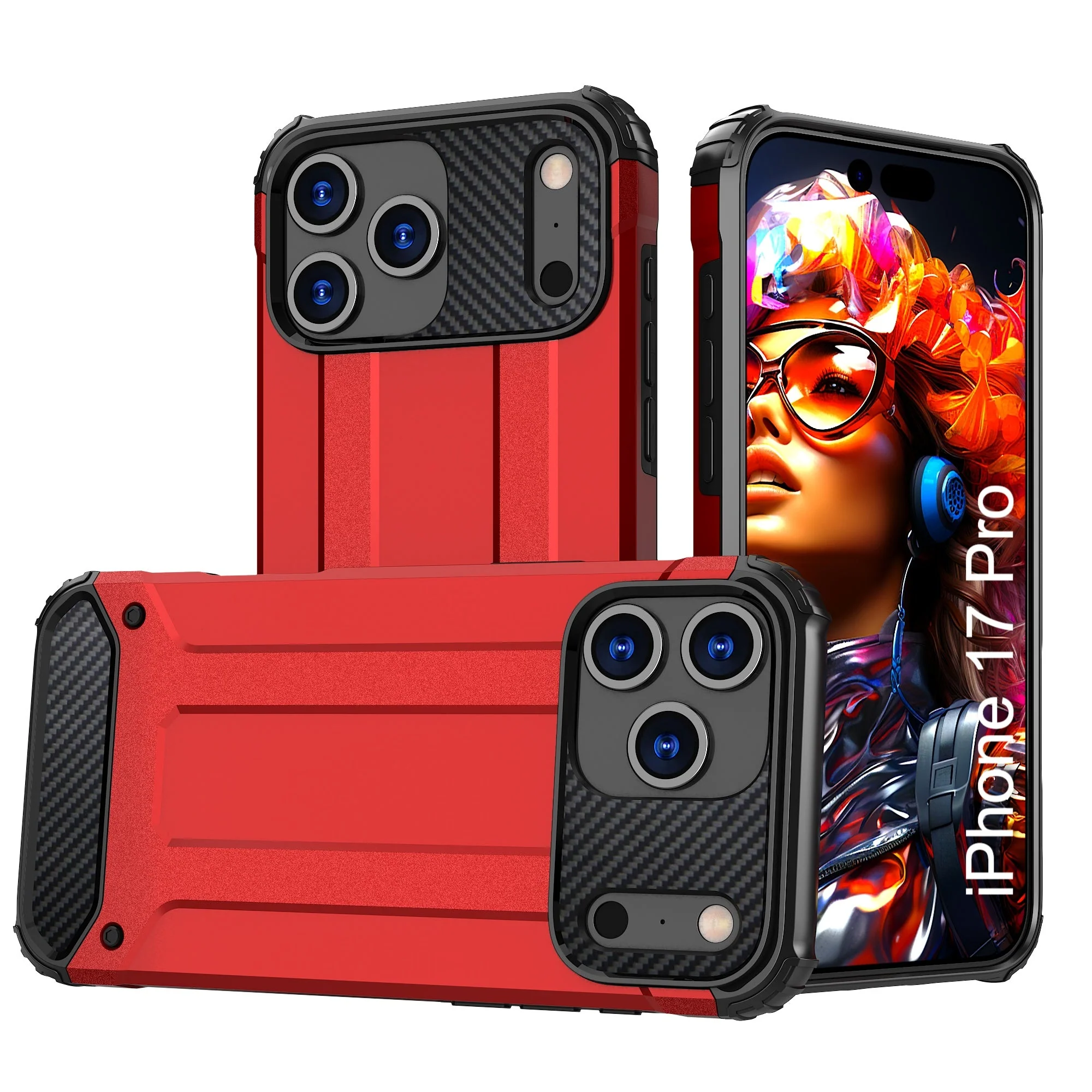 LuxuryKase Rugged TPU+PC Armor Case | Impact-Resistant Design | Anti-Drop Protection | Raised Edges & Precise Cutouts | Heavy Duty Protective Cover - Image 74