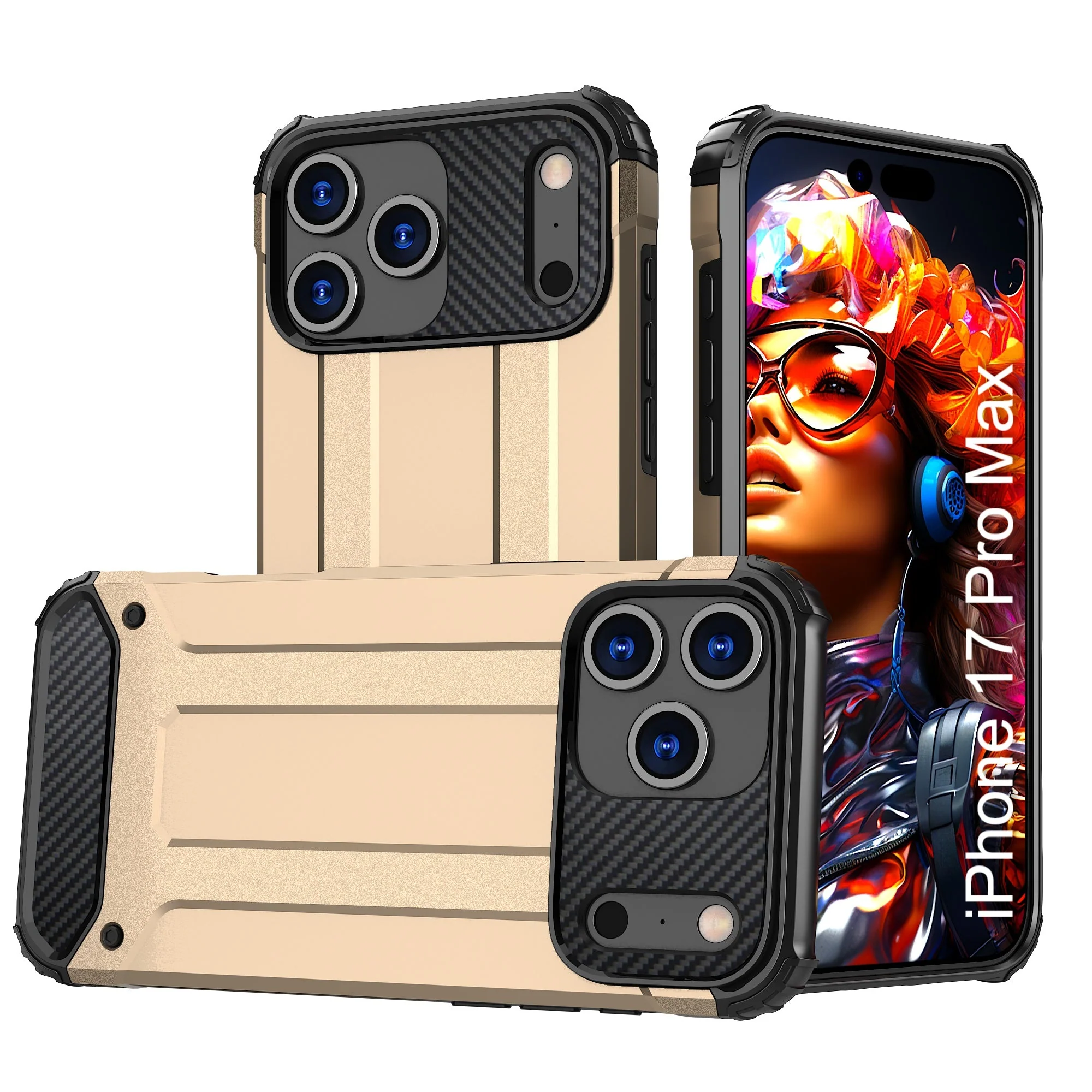 LuxuryKase Rugged TPU+PC Armor Case | Impact-Resistant Design | Anti-Drop Protection | Raised Edges & Precise Cutouts | Heavy Duty Protective Cover - Image 79