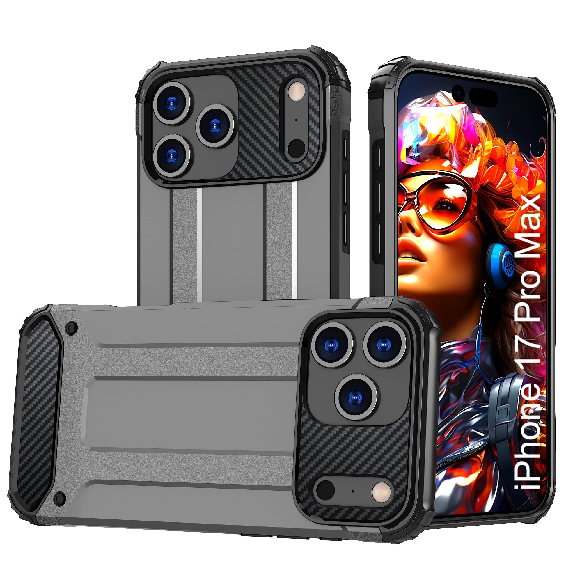 LuxuryKase Rugged TPU+PC Armor Case | Impact-Resistant Design | Anti-Drop Protection | Raised Edges & Precise Cutouts | Heavy Duty Protective Cover - Image 80