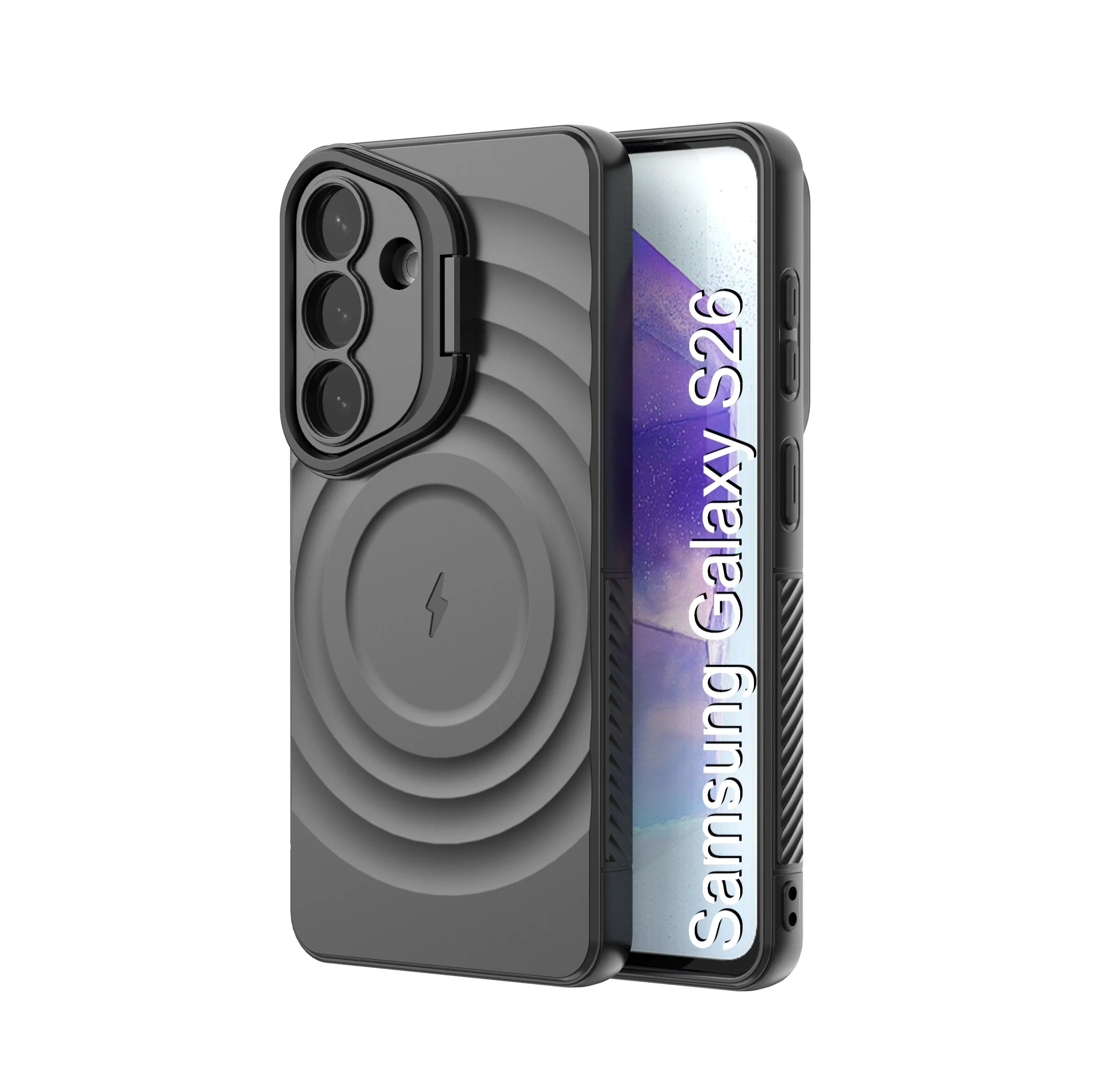 LuxuryKase Shockproof Case with Ripple Pattern | Inner Velvet Fabric Lining | Protective Cover & Wireless Charging Case for iPhone & Samsung Series - Image 109
