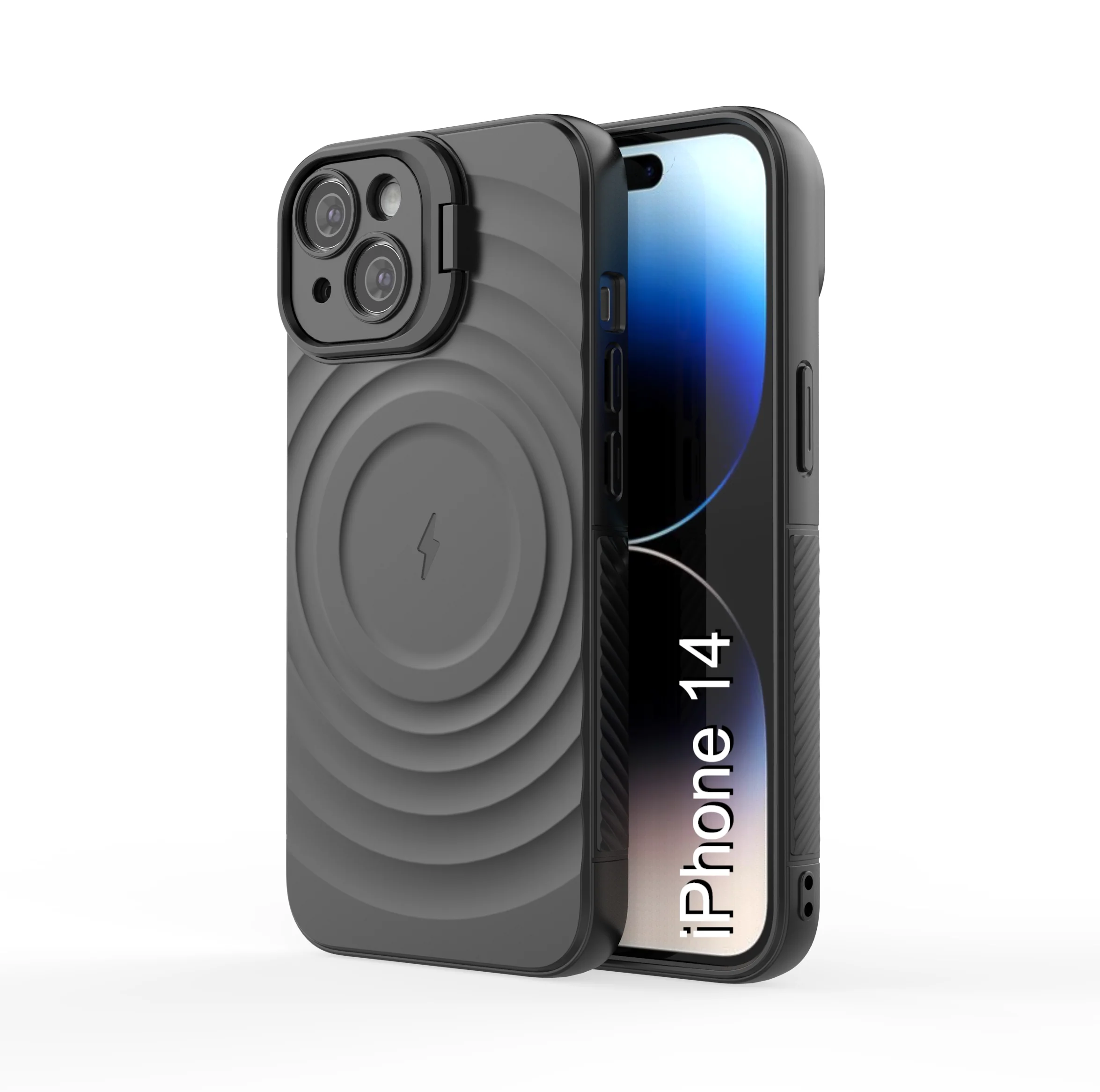 LuxuryKase Shockproof Case with Ripple Pattern | Inner Velvet Fabric Lining | Protective Cover & Wireless Charging Case for iPhone & Samsung Series - Image 14