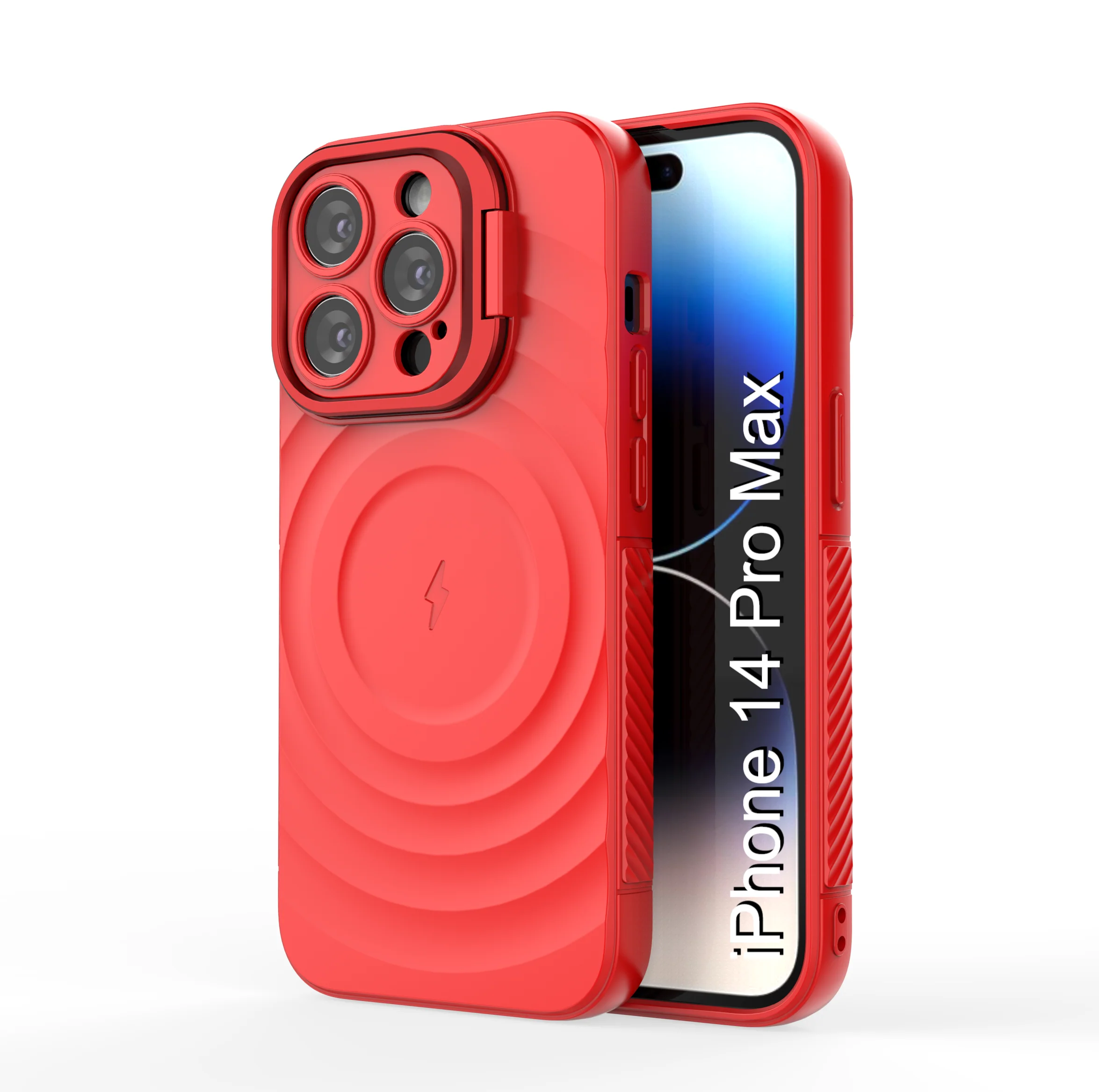 LuxuryKase Shockproof Case with Ripple Pattern | Inner Velvet Fabric Lining | Protective Cover & Wireless Charging Case for iPhone & Samsung Series - Image 32