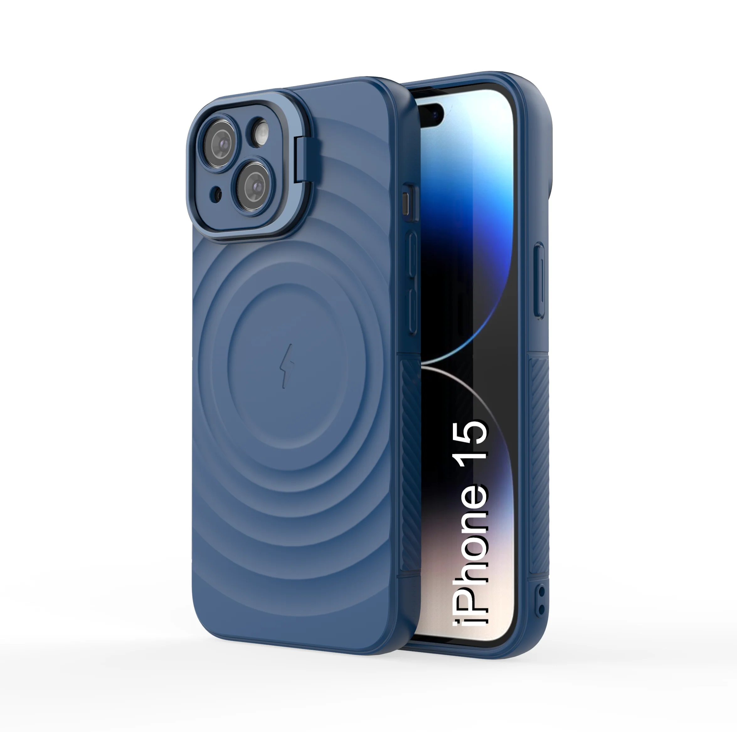 LuxuryKase Shockproof Case with Ripple Pattern | Inner Velvet Fabric Lining | Protective Cover & Wireless Charging Case for iPhone & Samsung Series - Image 35