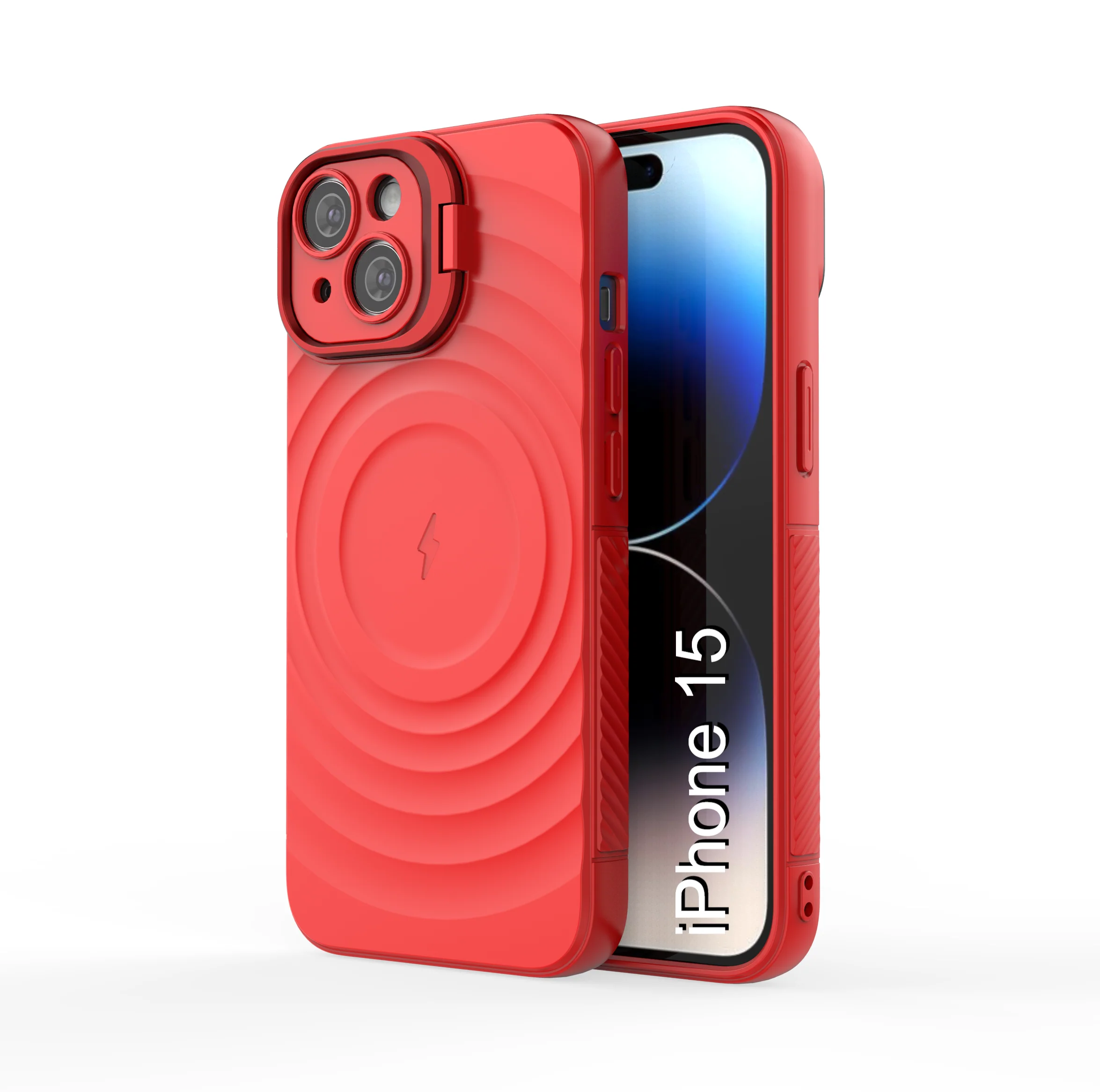 LuxuryKase Shockproof Case with Ripple Pattern | Inner Velvet Fabric Lining | Protective Cover & Wireless Charging Case for iPhone & Samsung Series - Image 37