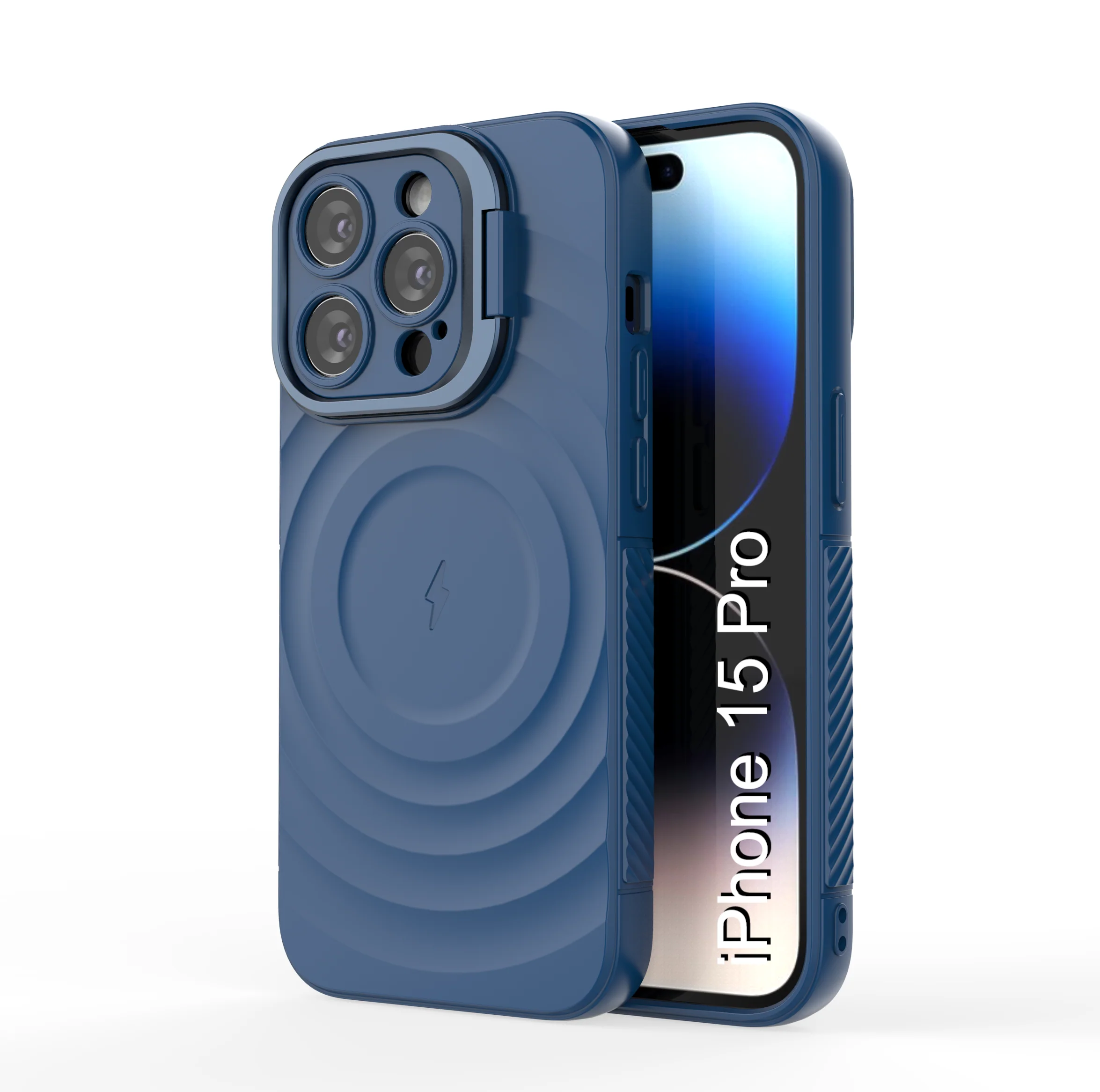 LuxuryKase Shockproof Case with Ripple Pattern | Inner Velvet Fabric Lining | Protective Cover & Wireless Charging Case for iPhone & Samsung Series - Image 45