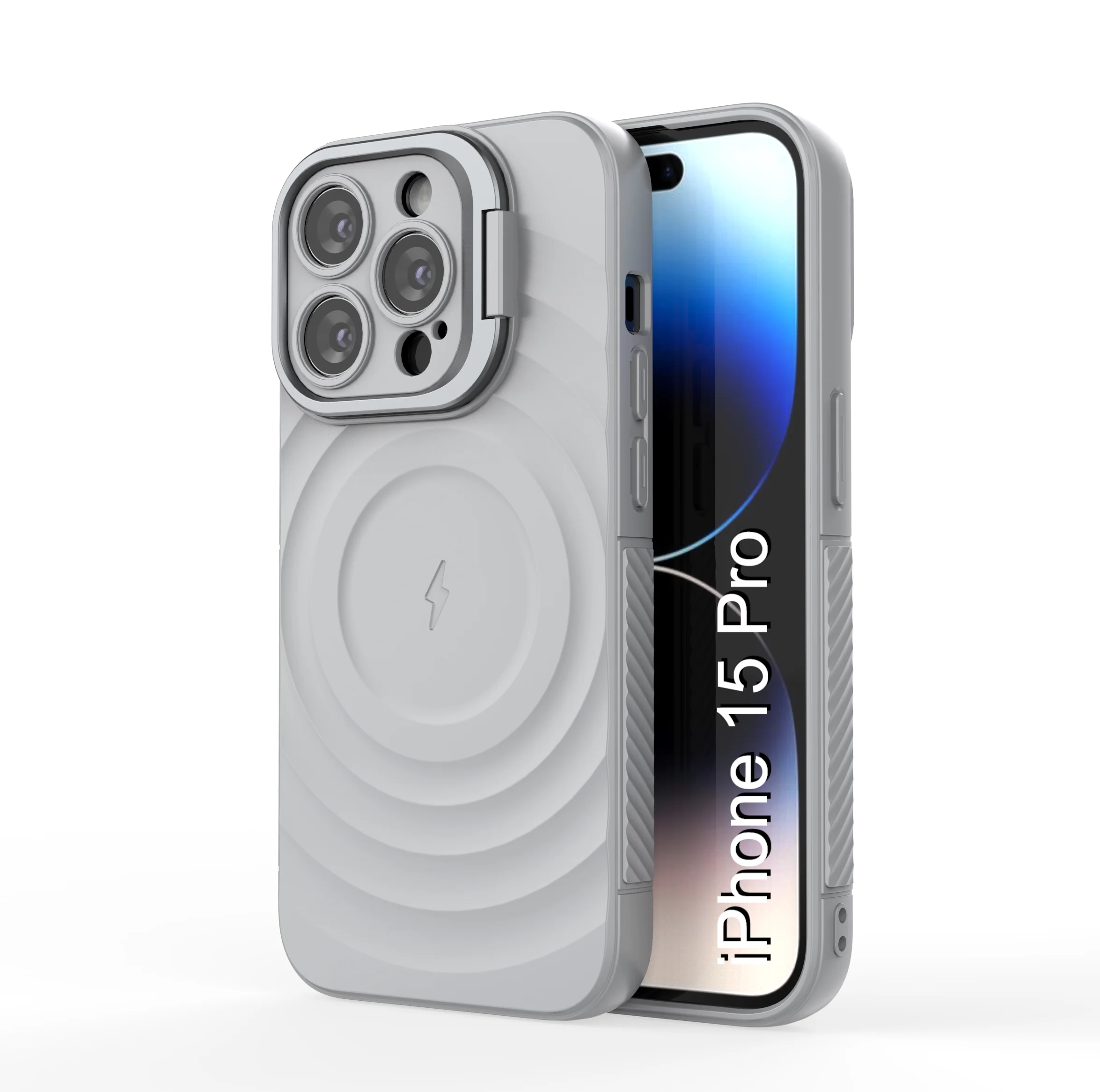LuxuryKase Shockproof Case with Ripple Pattern | Inner Velvet Fabric Lining | Protective Cover & Wireless Charging Case for iPhone & Samsung Series - Image 46