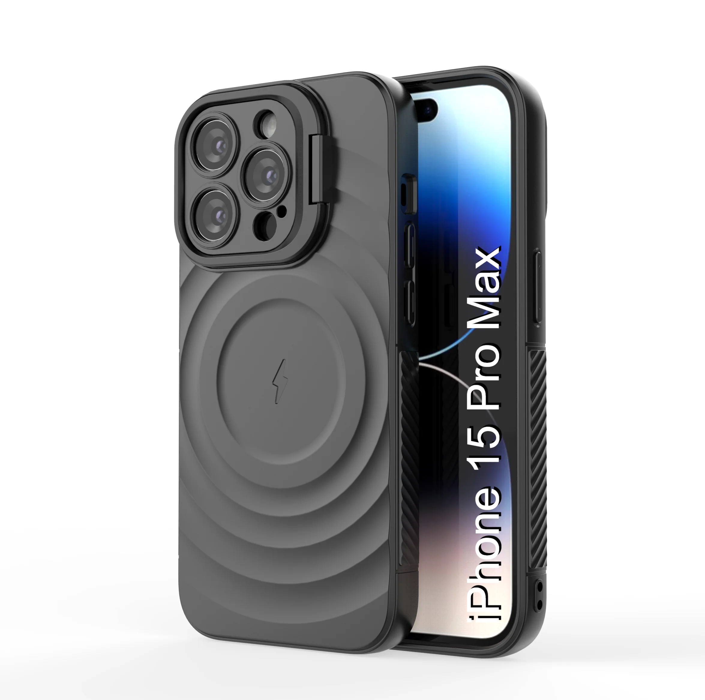 LuxuryKase Shockproof Case with Ripple Pattern | Inner Velvet Fabric Lining | Protective Cover & Wireless Charging Case for iPhone & Samsung Series - Image 49