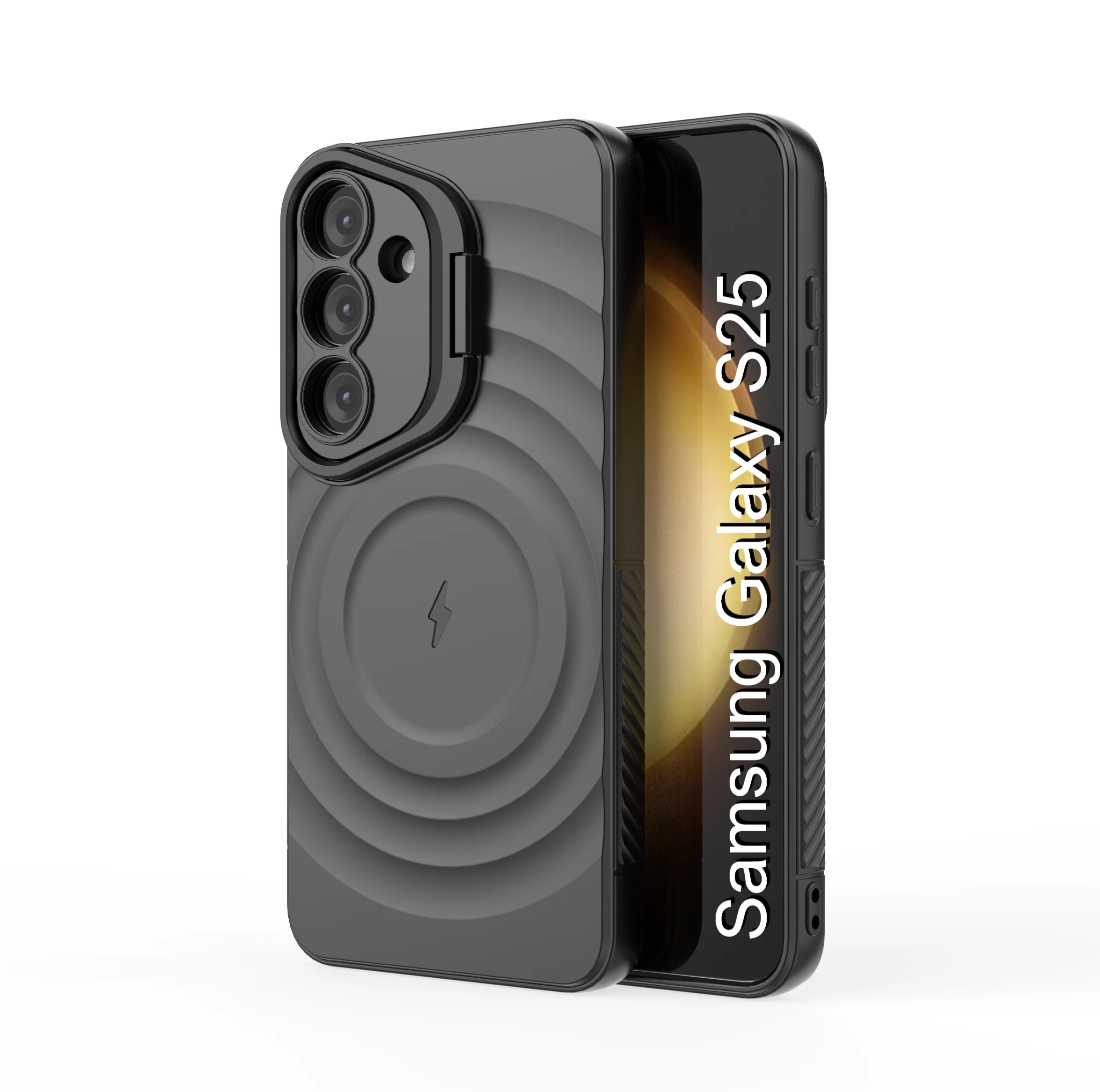 LuxuryKase Shockproof Case with Ripple Pattern | Inner Velvet Fabric Lining | Protective Cover & Wireless Charging Case for iPhone & Samsung Series - Image 74