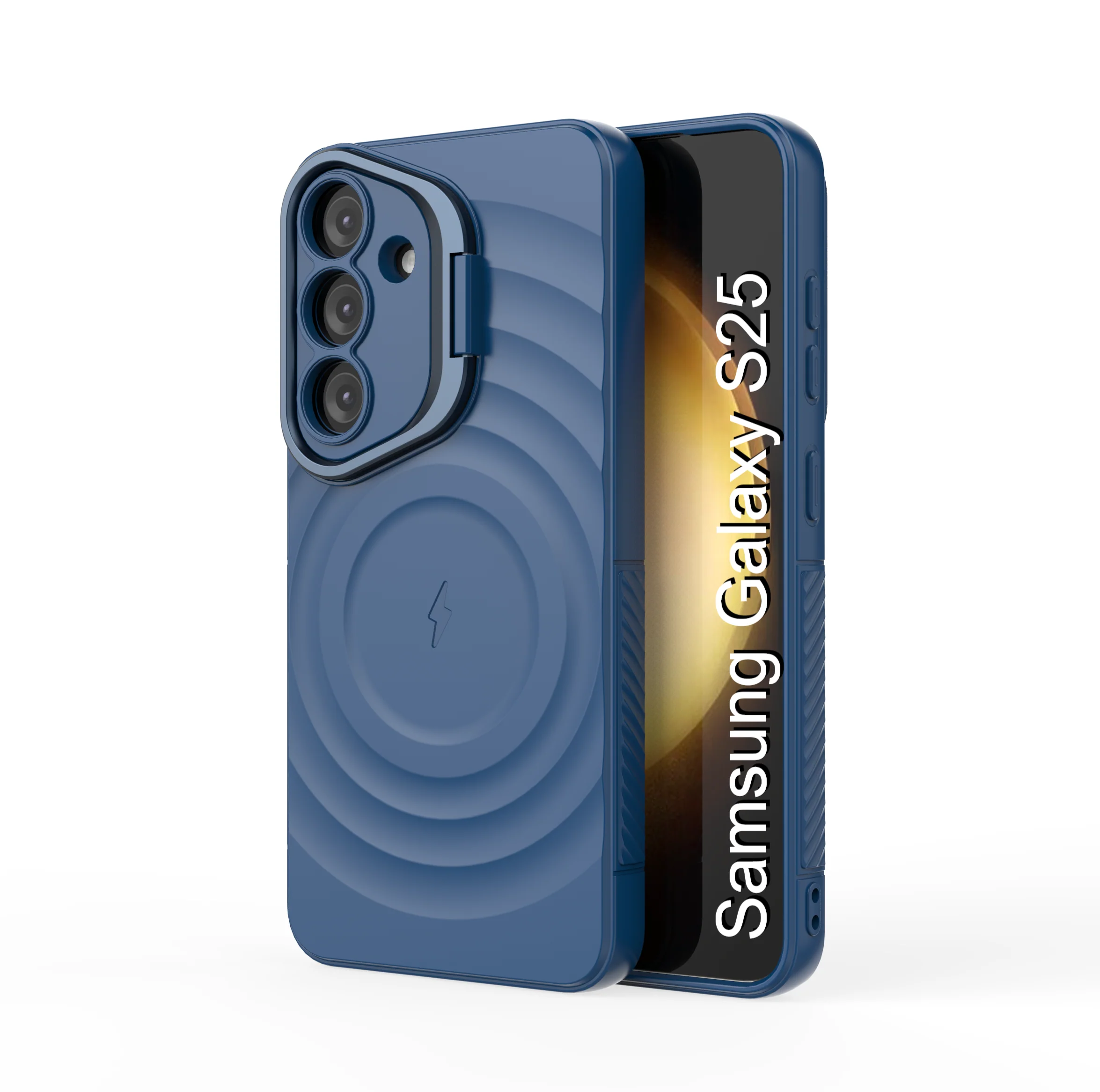 LuxuryKase Shockproof Case with Ripple Pattern | Inner Velvet Fabric Lining | Protective Cover & Wireless Charging Case for iPhone & Samsung Series - Image 75