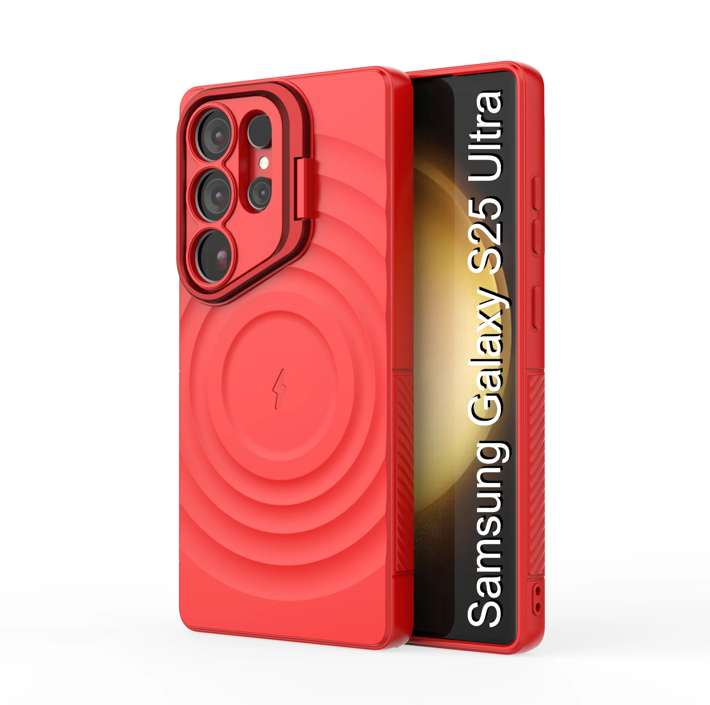 LuxuryKase Shockproof Case with Ripple Pattern | Inner Velvet Fabric Lining | Protective Cover & Wireless Charging Case for iPhone & Samsung Series - Image 87