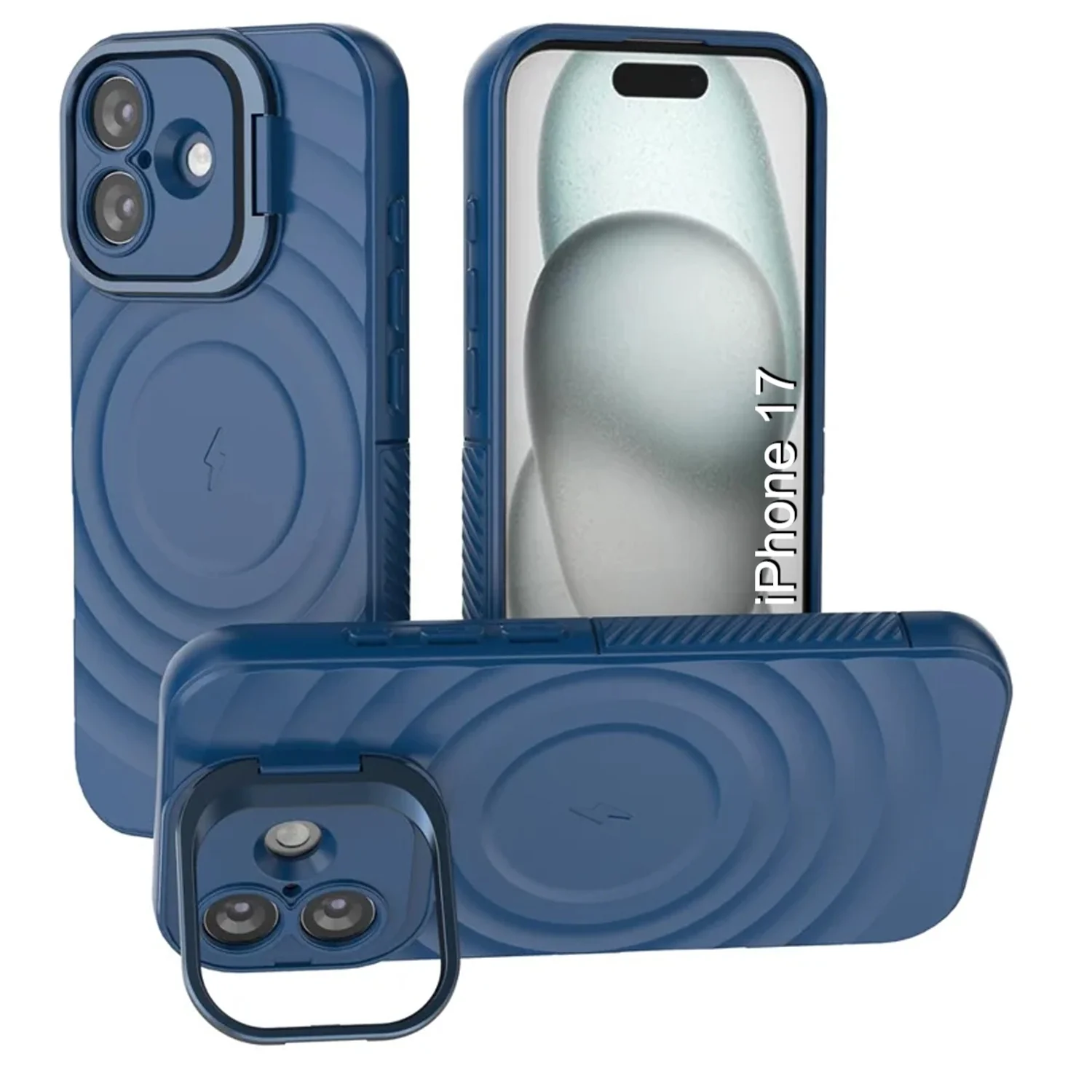LuxuryKase Shockproof Case with Ripple Pattern | Inner Velvet Fabric Lining | Protective Cover & Wireless Charging Case for iPhone & Samsung Series - Image 90