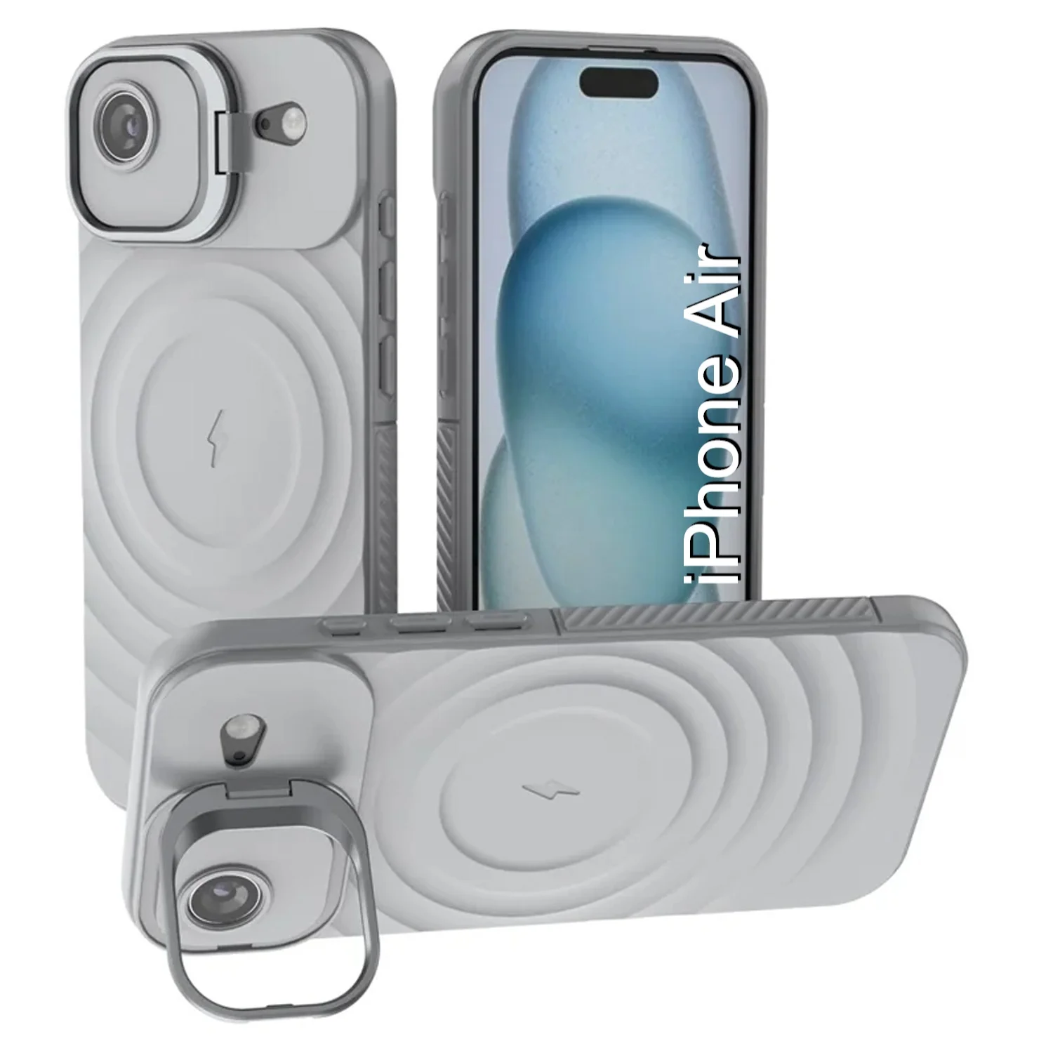 LuxuryKase Shockproof Case with Ripple Pattern | Inner Velvet Fabric Lining | Protective Cover & Wireless Charging Case for iPhone & Samsung Series - Image 96