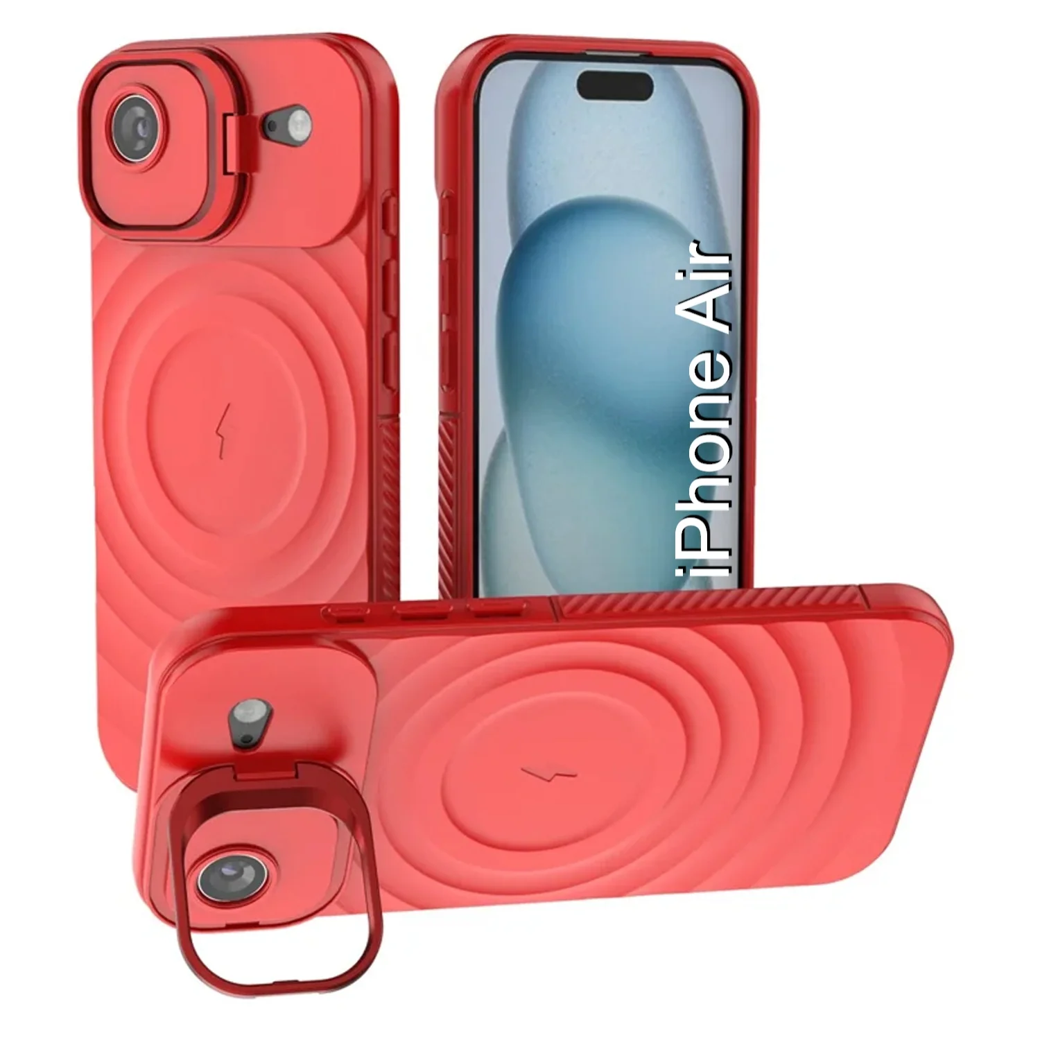 LuxuryKase Shockproof Case with Ripple Pattern | Inner Velvet Fabric Lining | Protective Cover & Wireless Charging Case for iPhone & Samsung Series - Image 97
