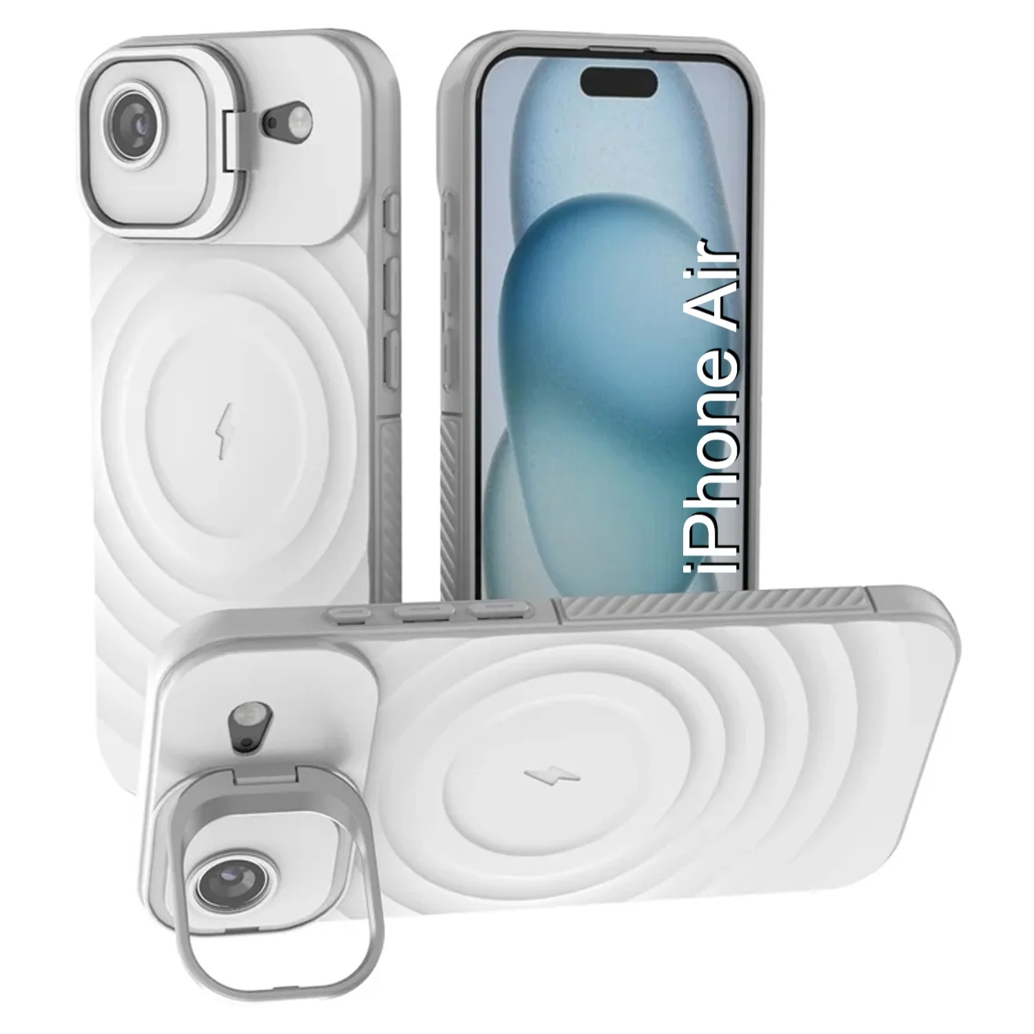 LuxuryKase Shockproof Case with Ripple Pattern | Inner Velvet Fabric Lining | Protective Cover & Wireless Charging Case for iPhone & Samsung Series - Image 98