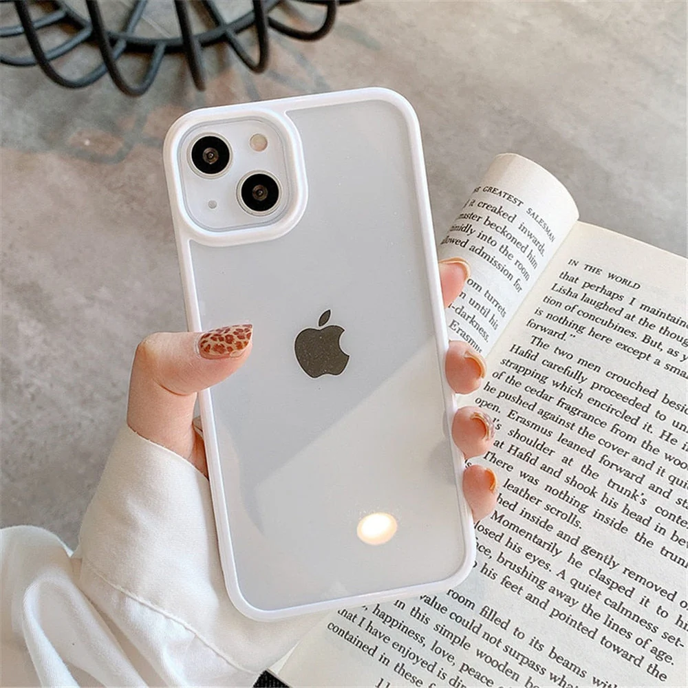 LuxuryKase Shockproof Silicone Bumper Transparent Protection Case Cover For Iphone - Image 29