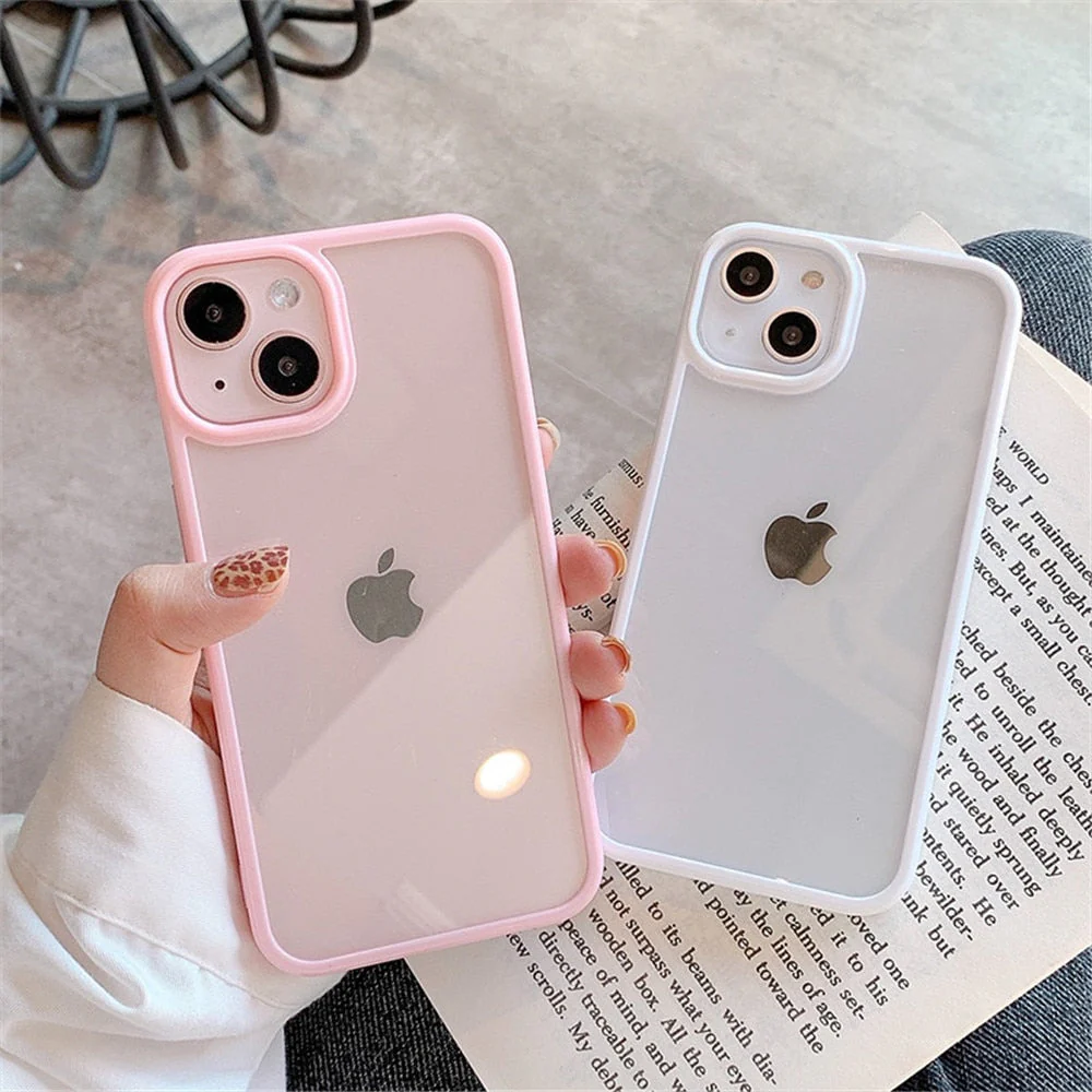 LuxuryKase Shockproof Silicone Bumper Transparent Protection Case Cover For Iphone - Image 4