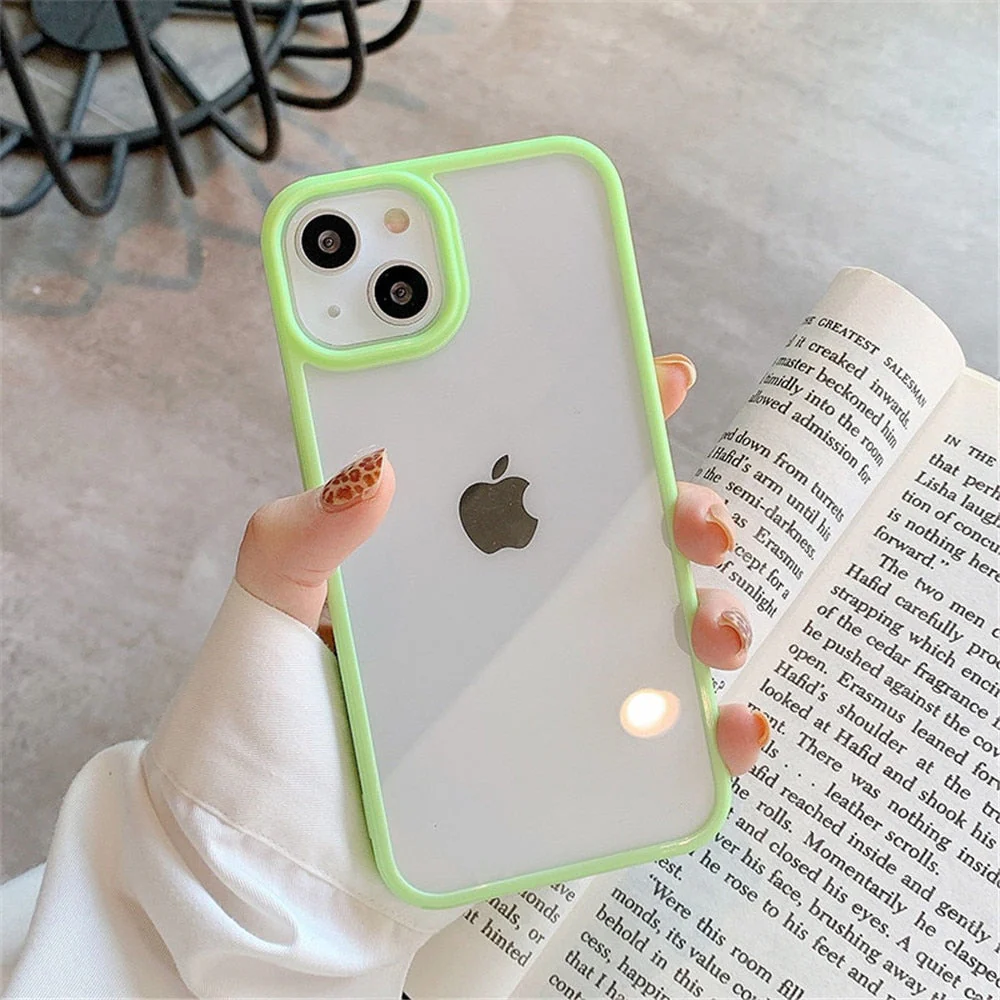 LuxuryKase Shockproof Silicone Bumper Transparent Protection Case Cover For Iphone - Image 8