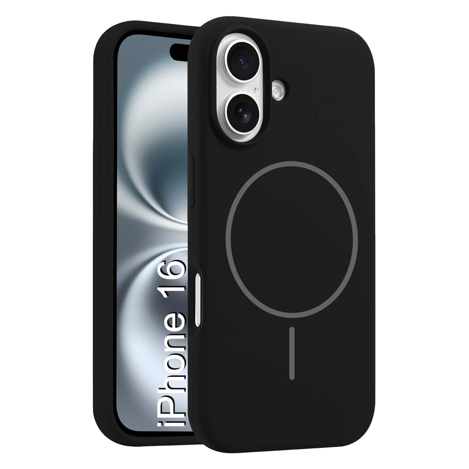 LuxuryKase Silicone Magnetic Case with Soft Microfiber Lining | Mag-Safe Support | Shockproof Protective Cover | Precise Cutouts | Slim Fit Design For iPhone - Image 6