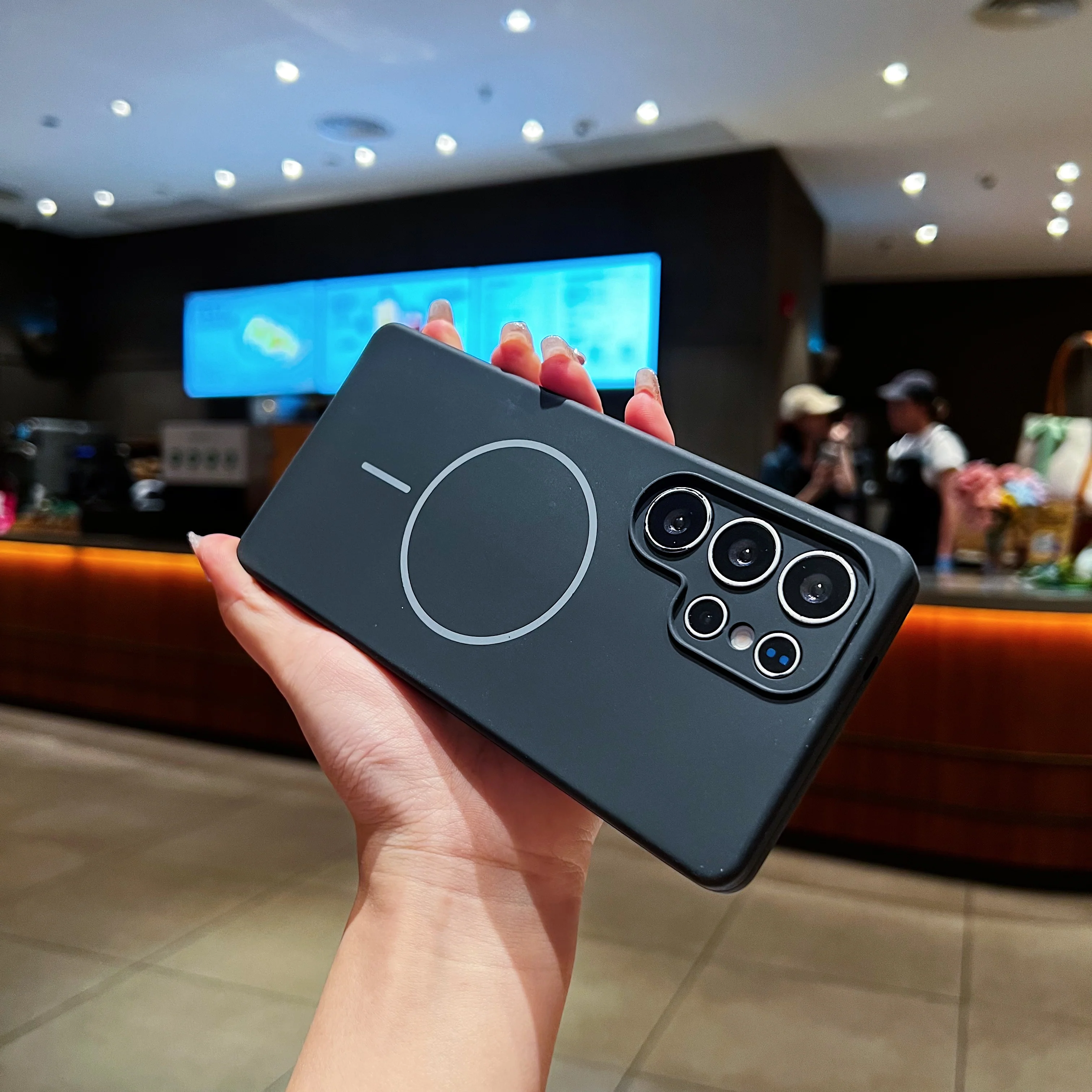 LuxuryKase Silicone Magnetic Case with Soft Microfiber Lining | Mag-Safe Support | Shockproof Protective Cover | Precise Cutouts | Slim Fit Design For iPhone - Image 62