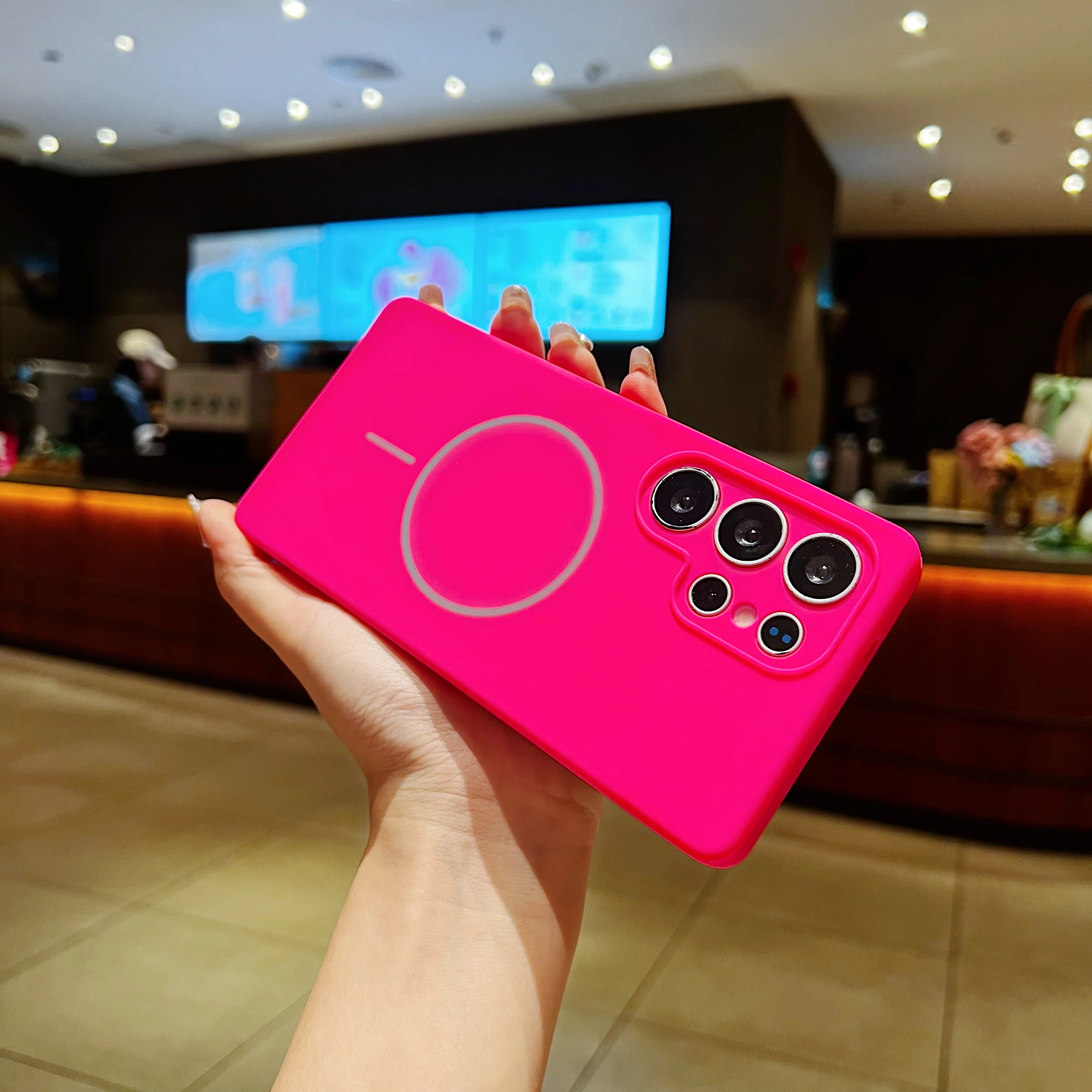 LuxuryKase Silicone Magnetic Case with Soft Microfiber Lining | Mag-Safe Support | Shockproof Protective Cover | Precise Cutouts | Slim Fit Design For iPhone - Image 64