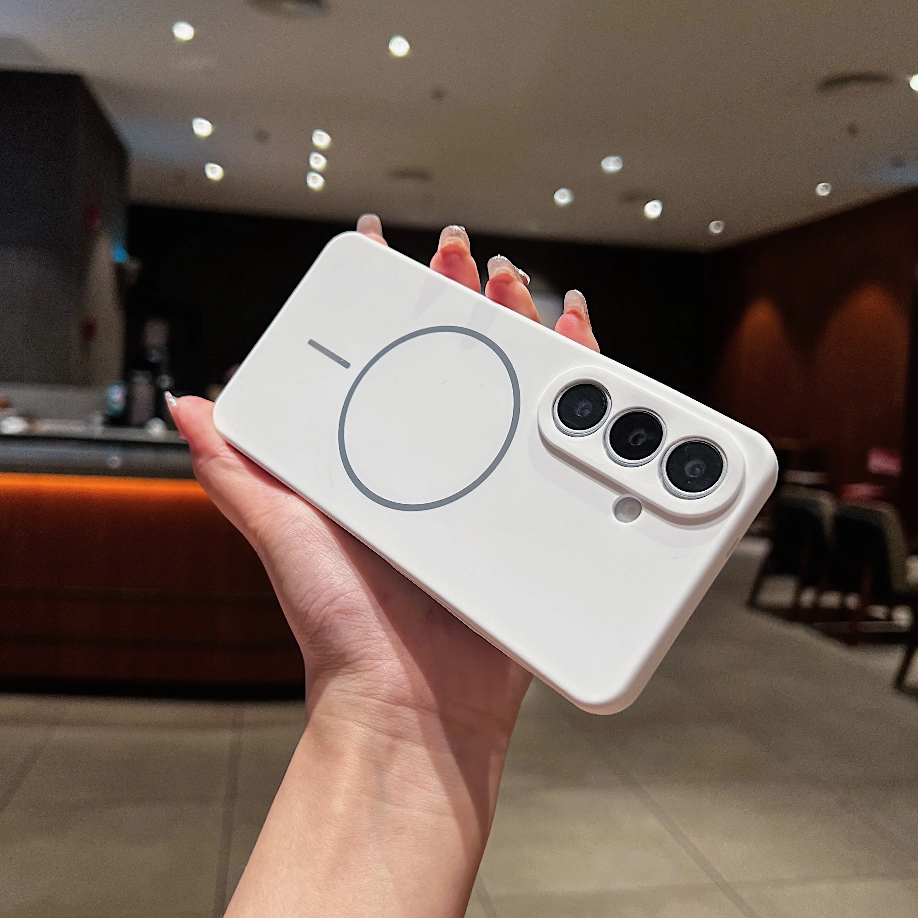 LuxuryKase Silicone Magnetic Case with Soft Microfiber Lining | Mag-Safe Support | Shockproof Protective Cover | Precise Cutouts | Slim Fit Design For iPhone - Image 69