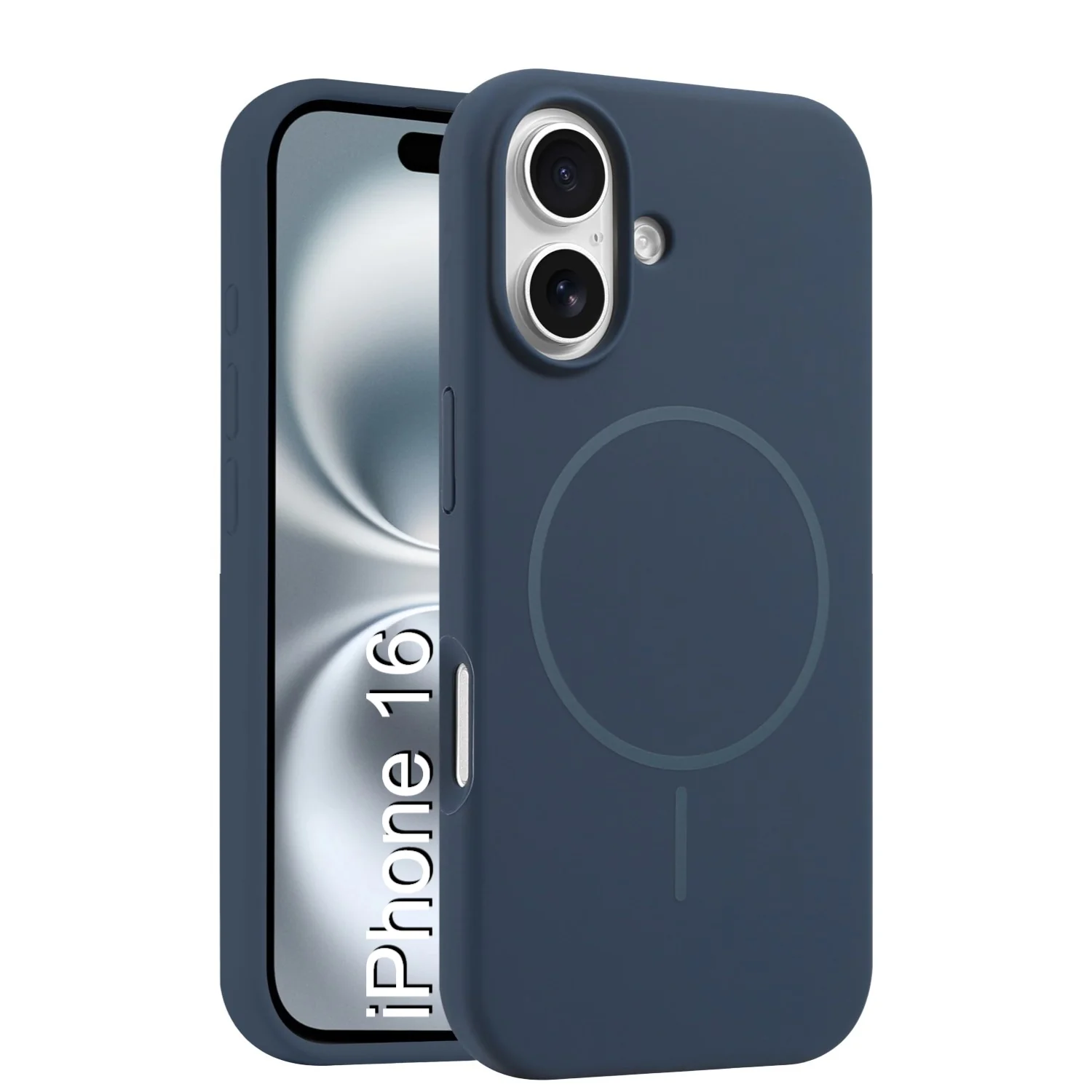 LuxuryKase Silicone Magnetic Case with Soft Microfiber Lining | Mag-Safe Support | Shockproof Protective Cover | Precise Cutouts | Slim Fit Design For iPhone - Image 7