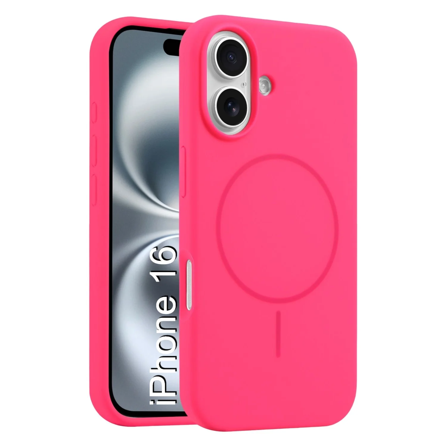 LuxuryKase Silicone Magnetic Case with Soft Microfiber Lining | Mag-Safe Support | Shockproof Protective Cover | Precise Cutouts | Slim Fit Design For iPhone - Image 8